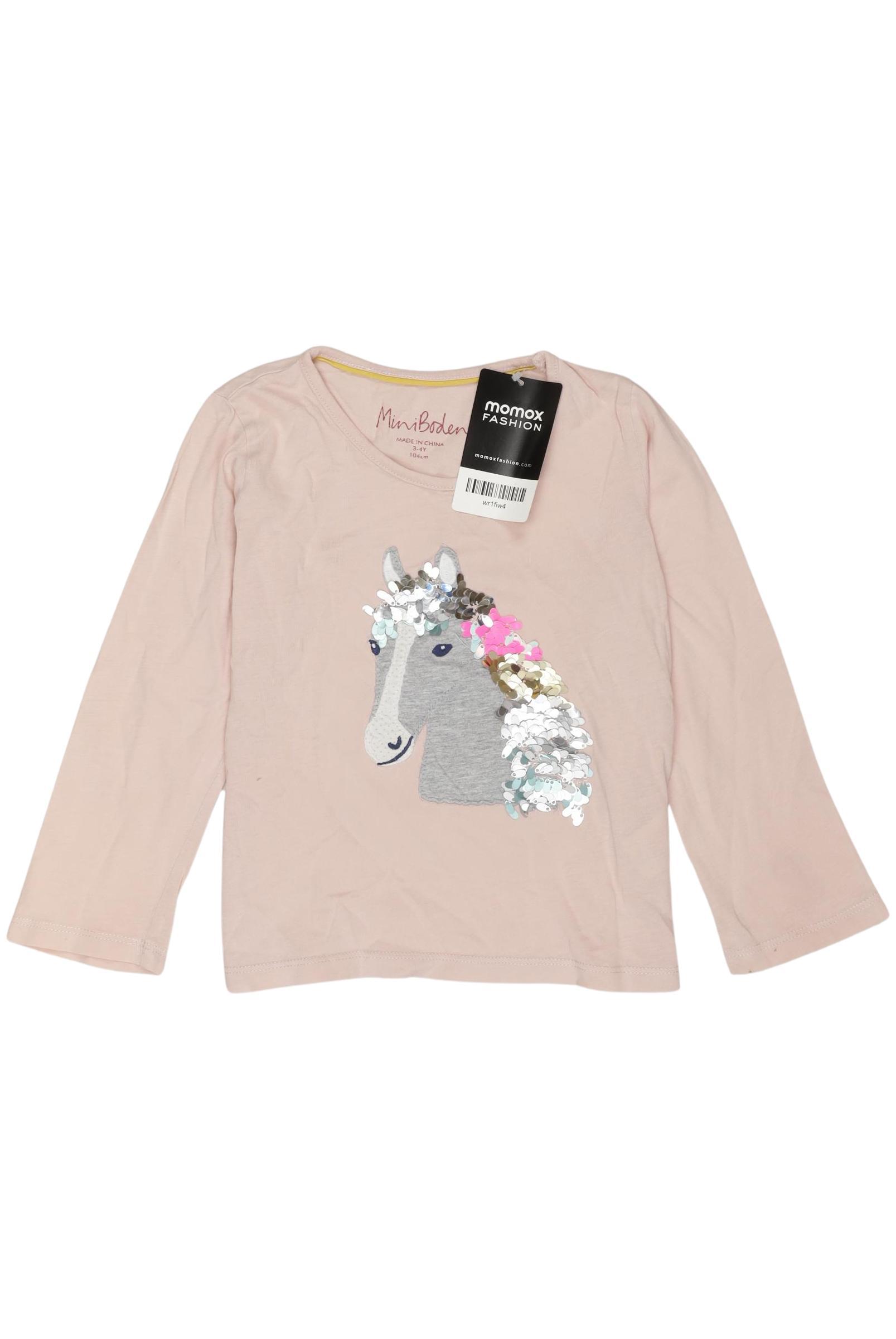 

Mini Boden Mädchen Langarmshirt, pink, Gr. 104