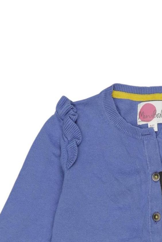 Thumbnail - Mini Boden Mädchen Strickjacke, blau, Gr. 110