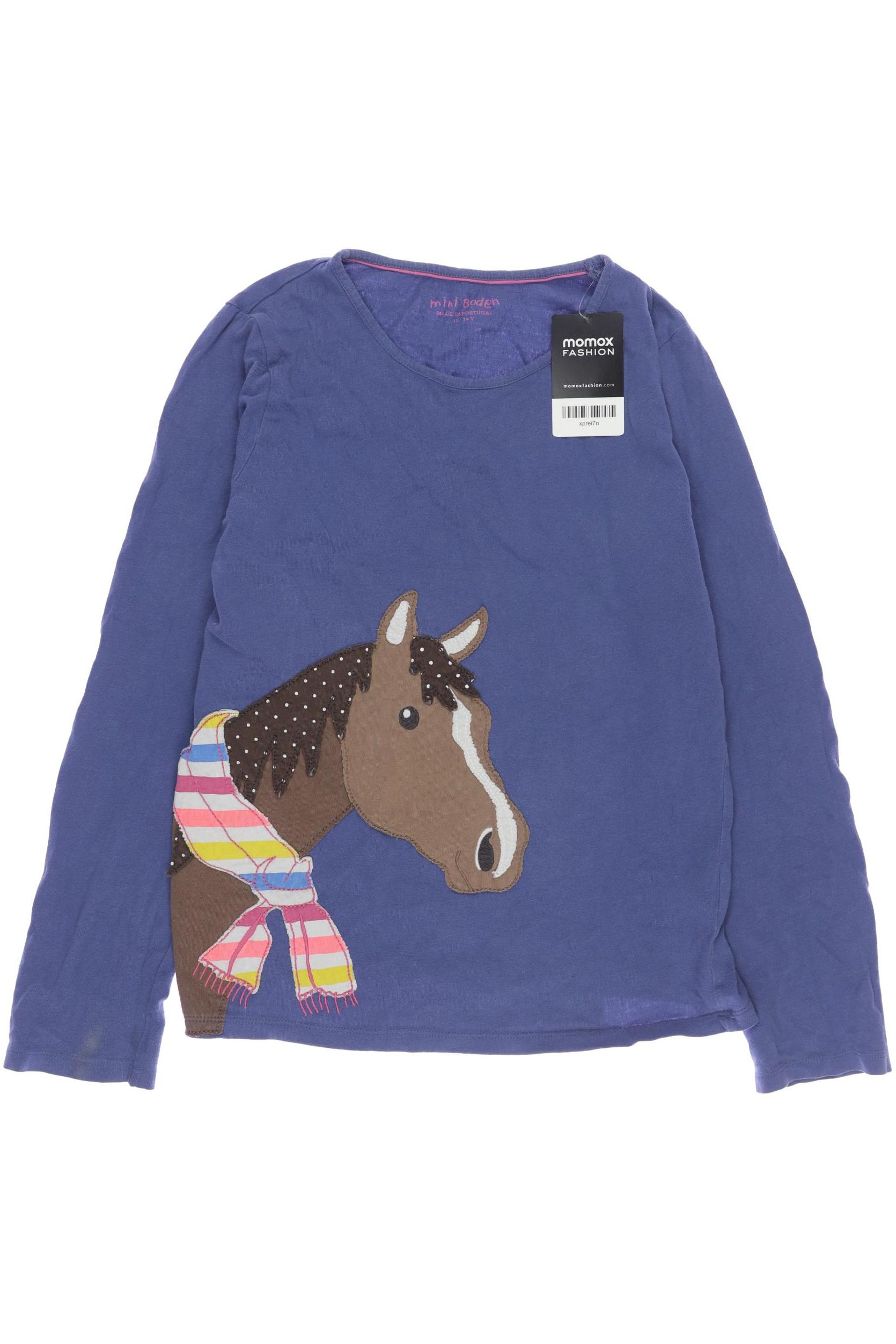 

Mini Boden Damen Langarmshirt, blau, Gr. 152