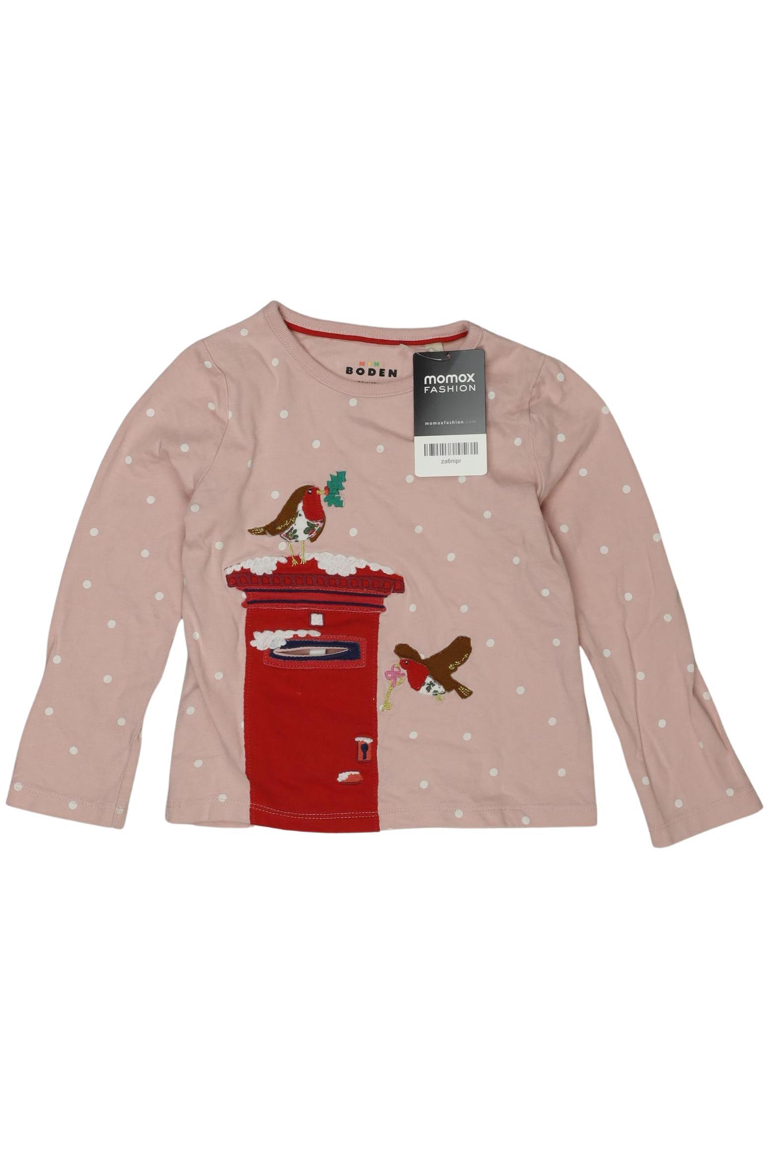 

Mini Boden Mädchen Langarmshirt, pink, Gr. 92