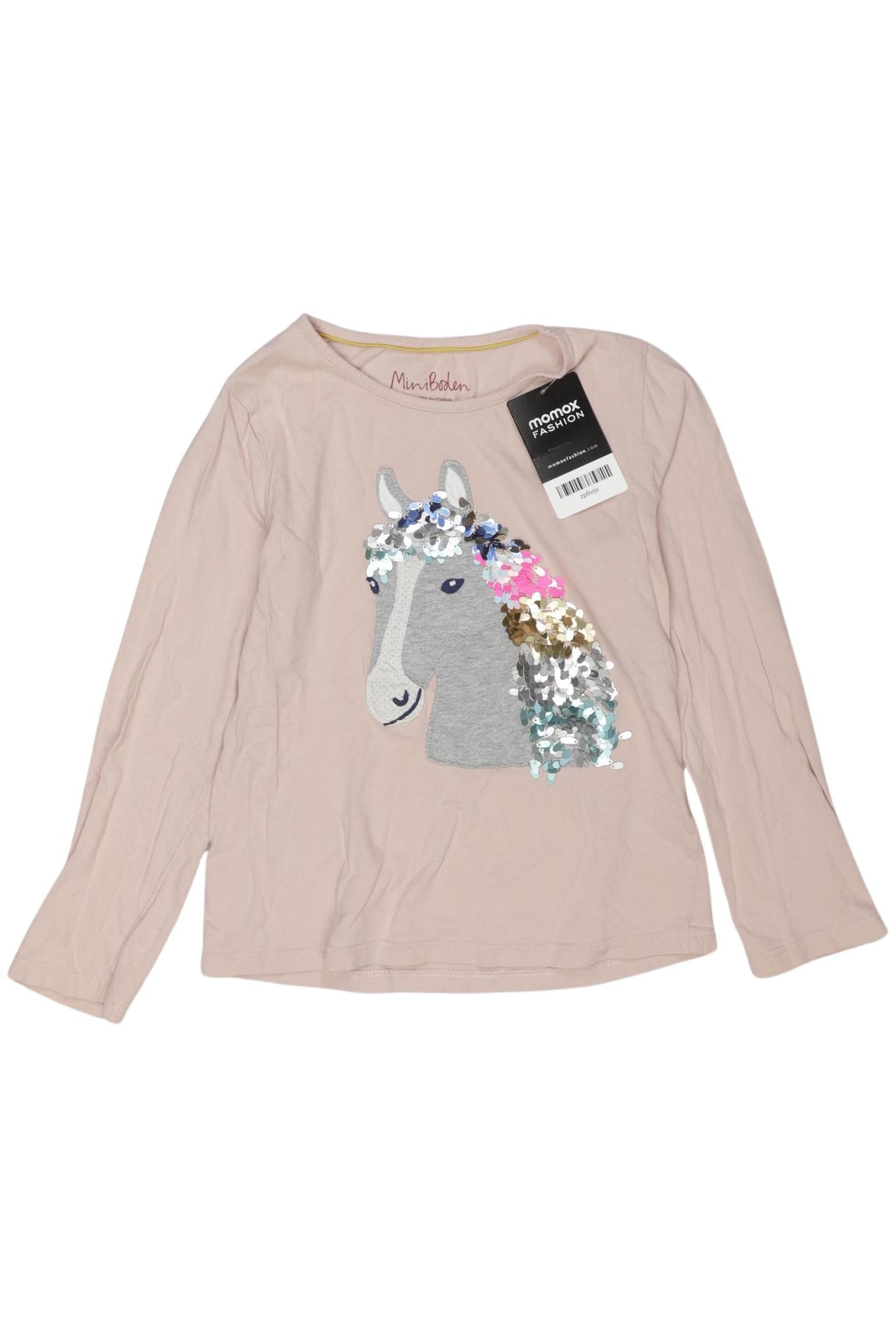 

Mini Boden Mädchen Langarmshirt, pink, Gr. 128