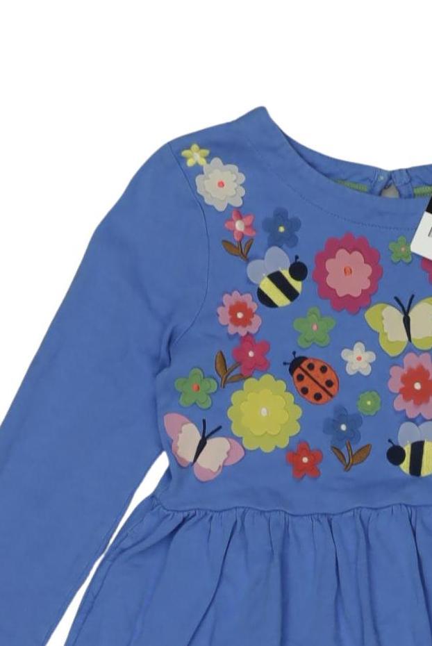 Thumbnail - Mini Boden Mädchen Kleid, blau, Gr. 128