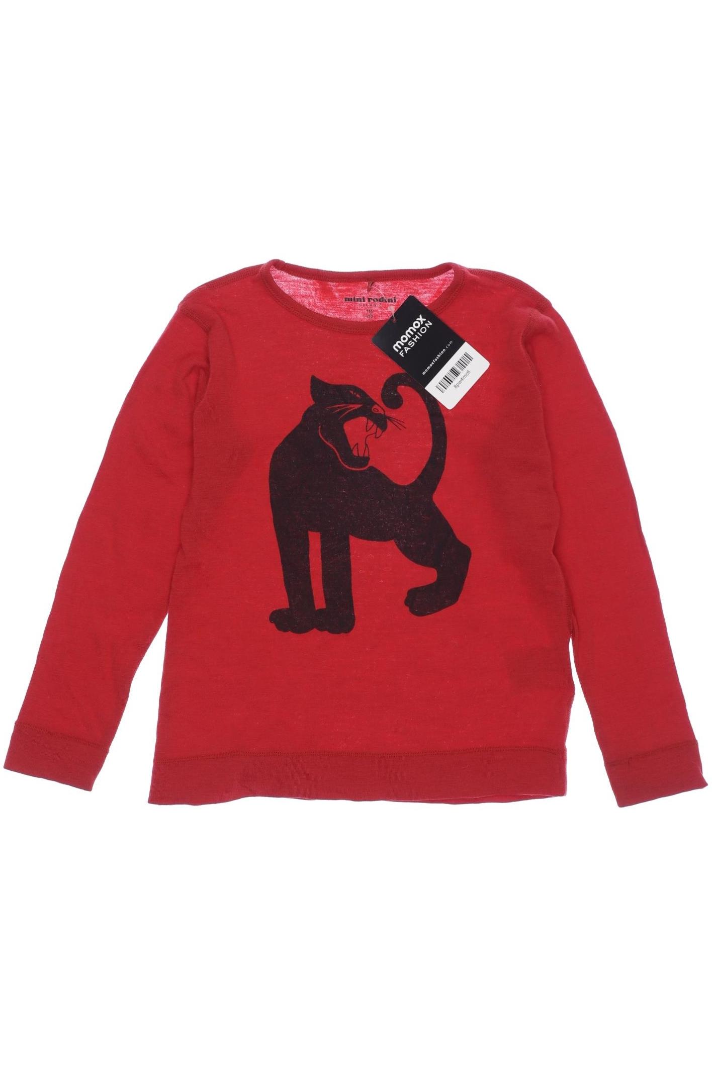 

mini rodini Herren Langarmshirt, rot, Gr. 116