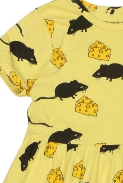 Thumbnail - mini rodini Mädchen Kleid, gelb, Gr. 104