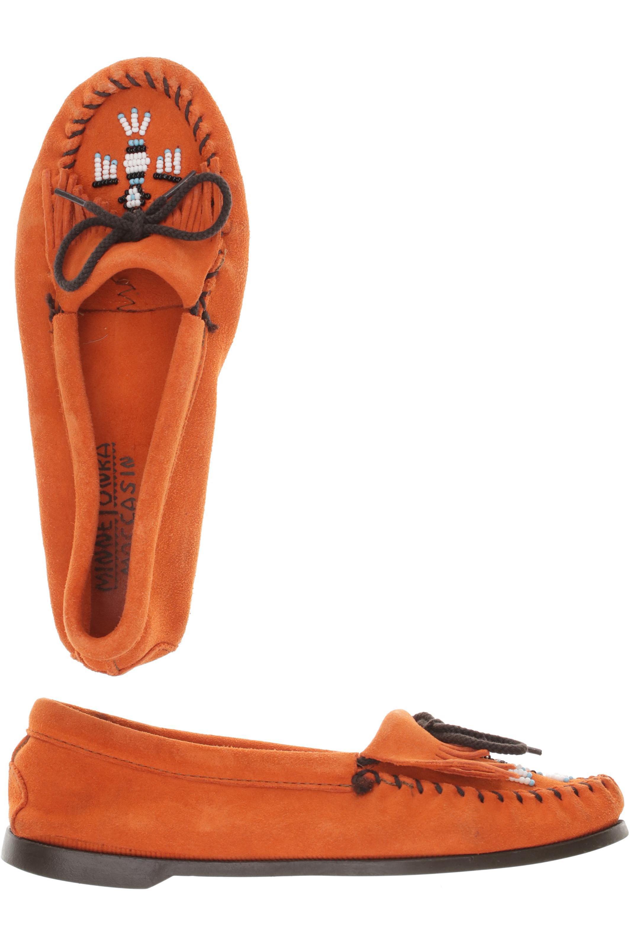 

Minnetonka Damen Halbschuh, orange, Gr. 39.5
