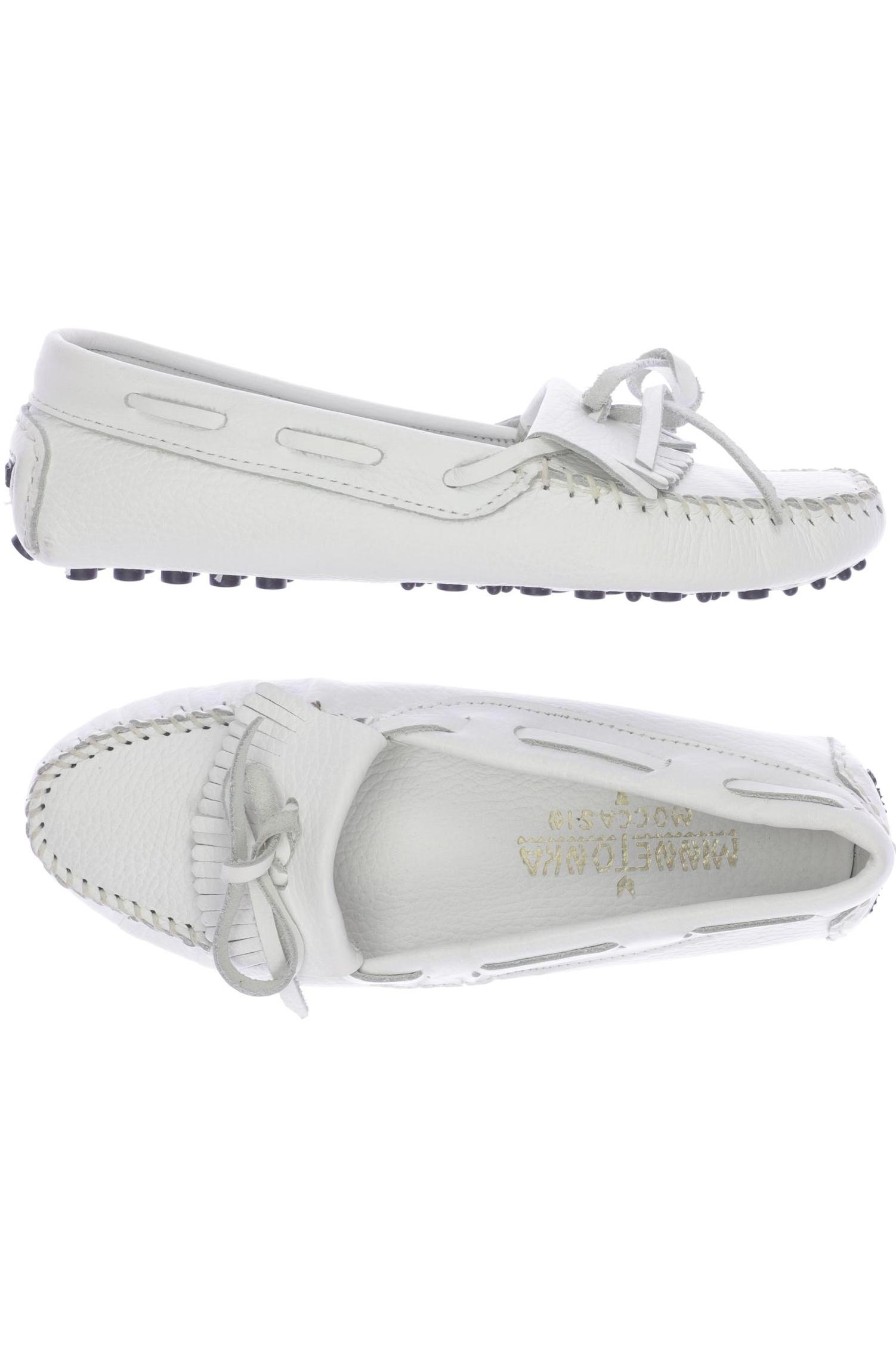 

Minnetonka Damen Halbschuh, weiß, Gr. 6.5