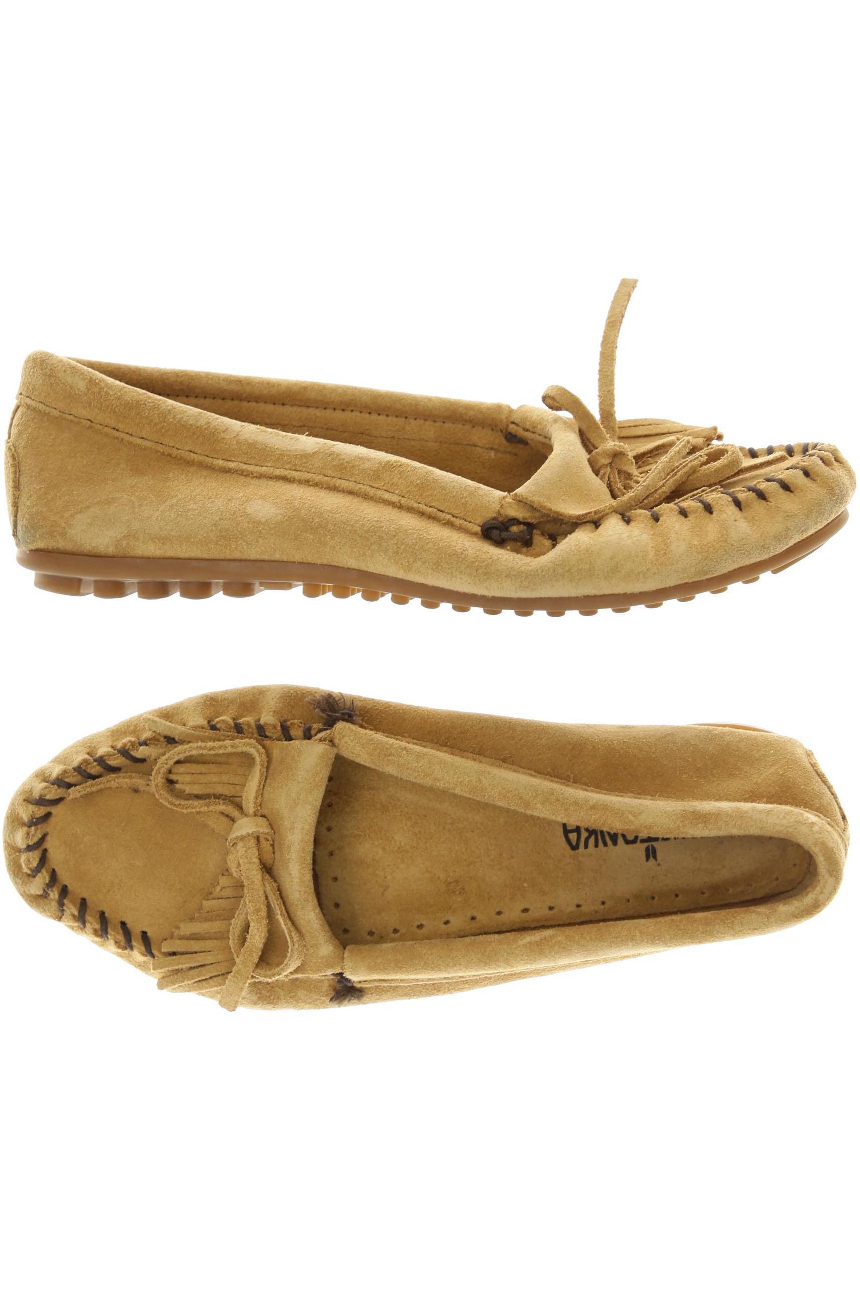 

Minnetonka Damen Halbschuh, beige, Gr. 40