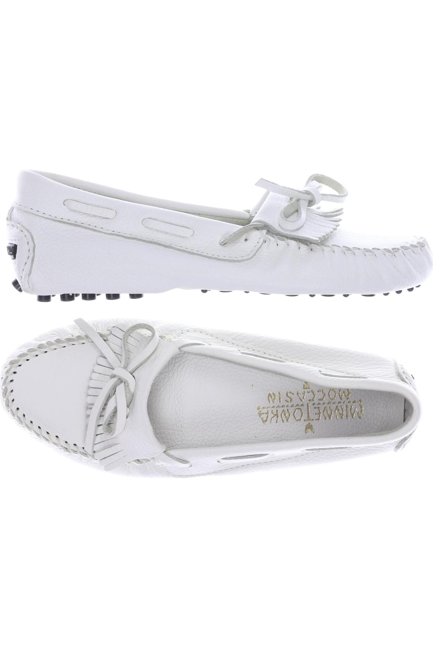 

Minnetonka Damen Halbschuh, weiß, Gr. 6.5
