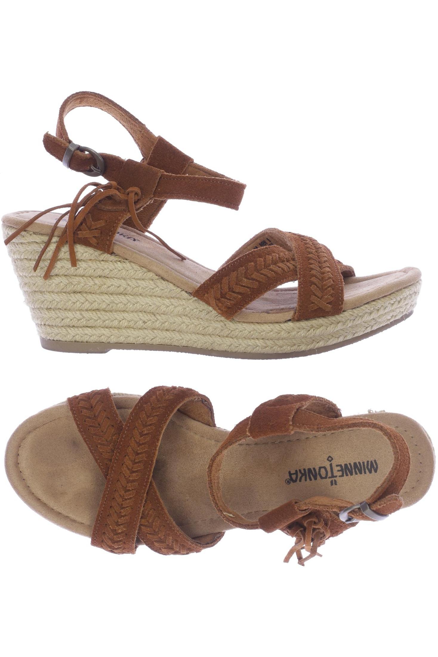 

Minnetonka Damen Sandale, braun