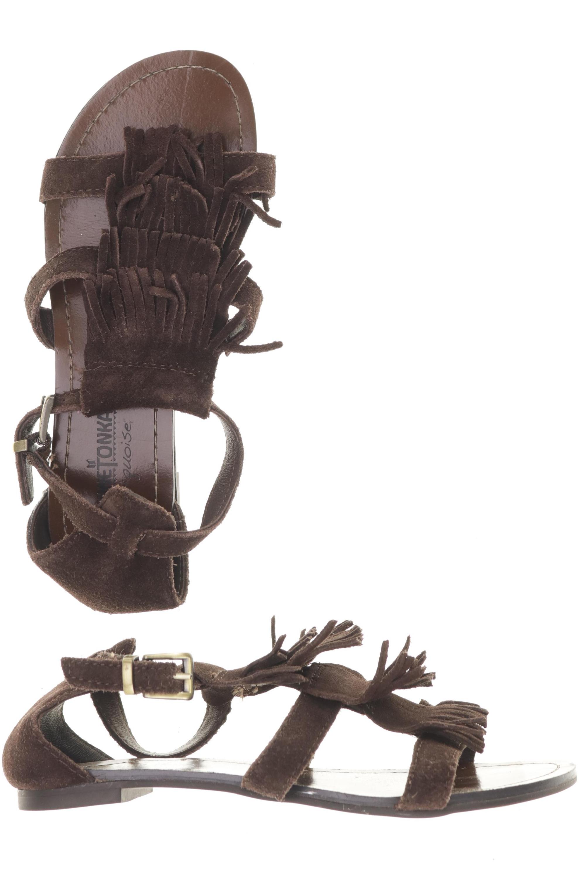 

Minnetonka Damen Sandale, braun, Gr. 5