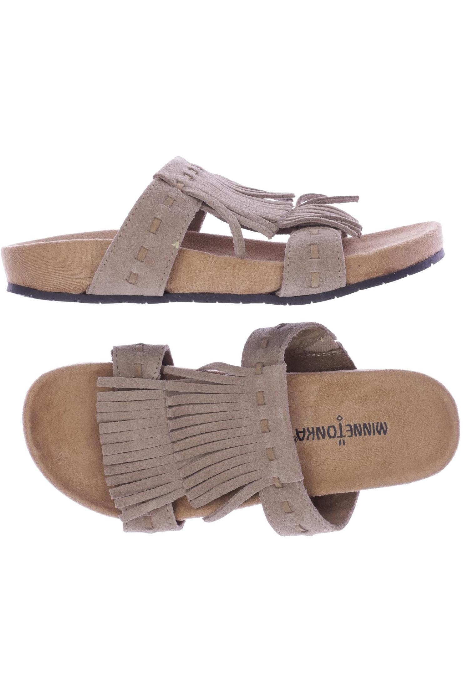 

Minnetonka Damen Sandale, beige, Gr. 6