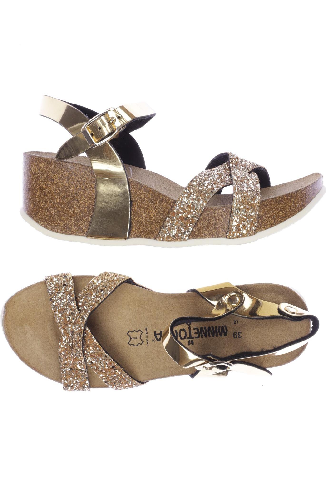 

Minnetonka Damen Sandale, gold, Gr. 39