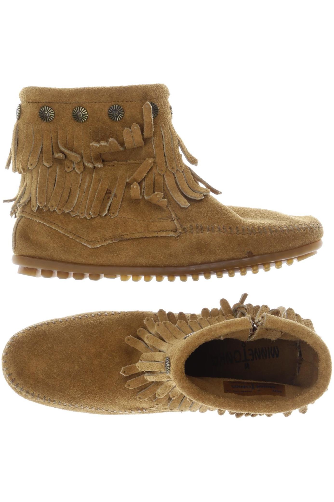 

Minnetonka Damen Stiefelette, braun, Gr. 6