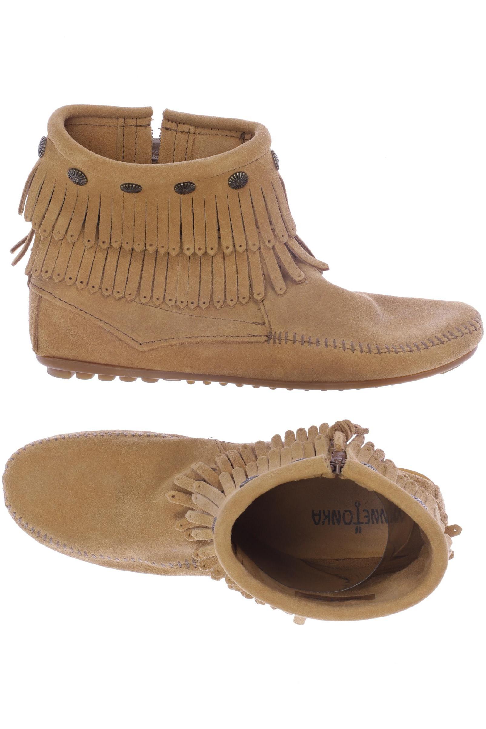 

Minnetonka Damen Stiefelette, beige, Gr. 8