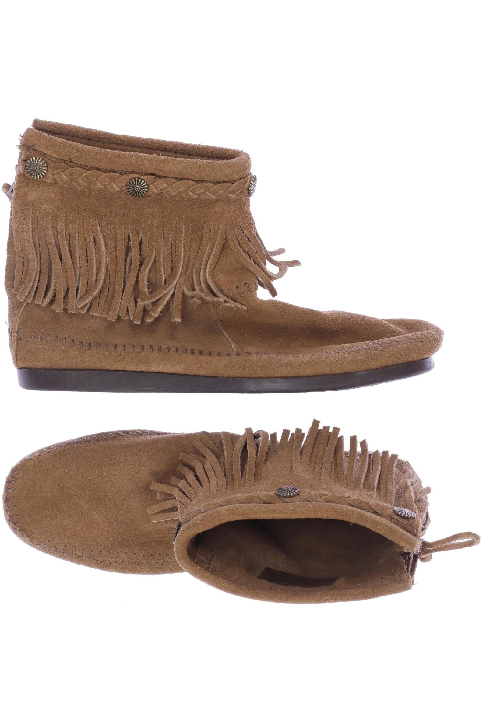 

Minnetonka Damen Stiefelette, braun, Gr. 7