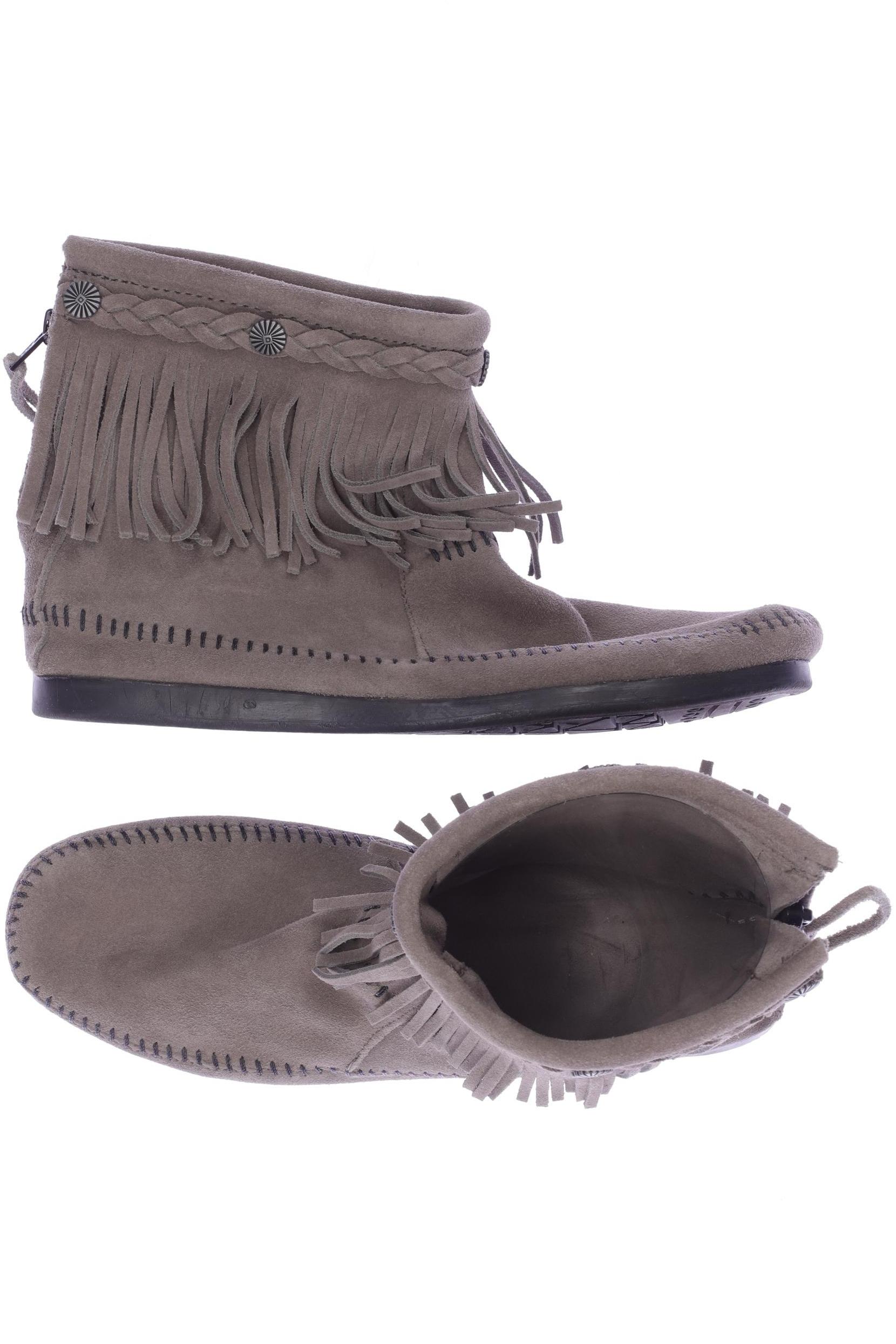 

Minnetonka Damen Stiefelette, beige, Gr. 7