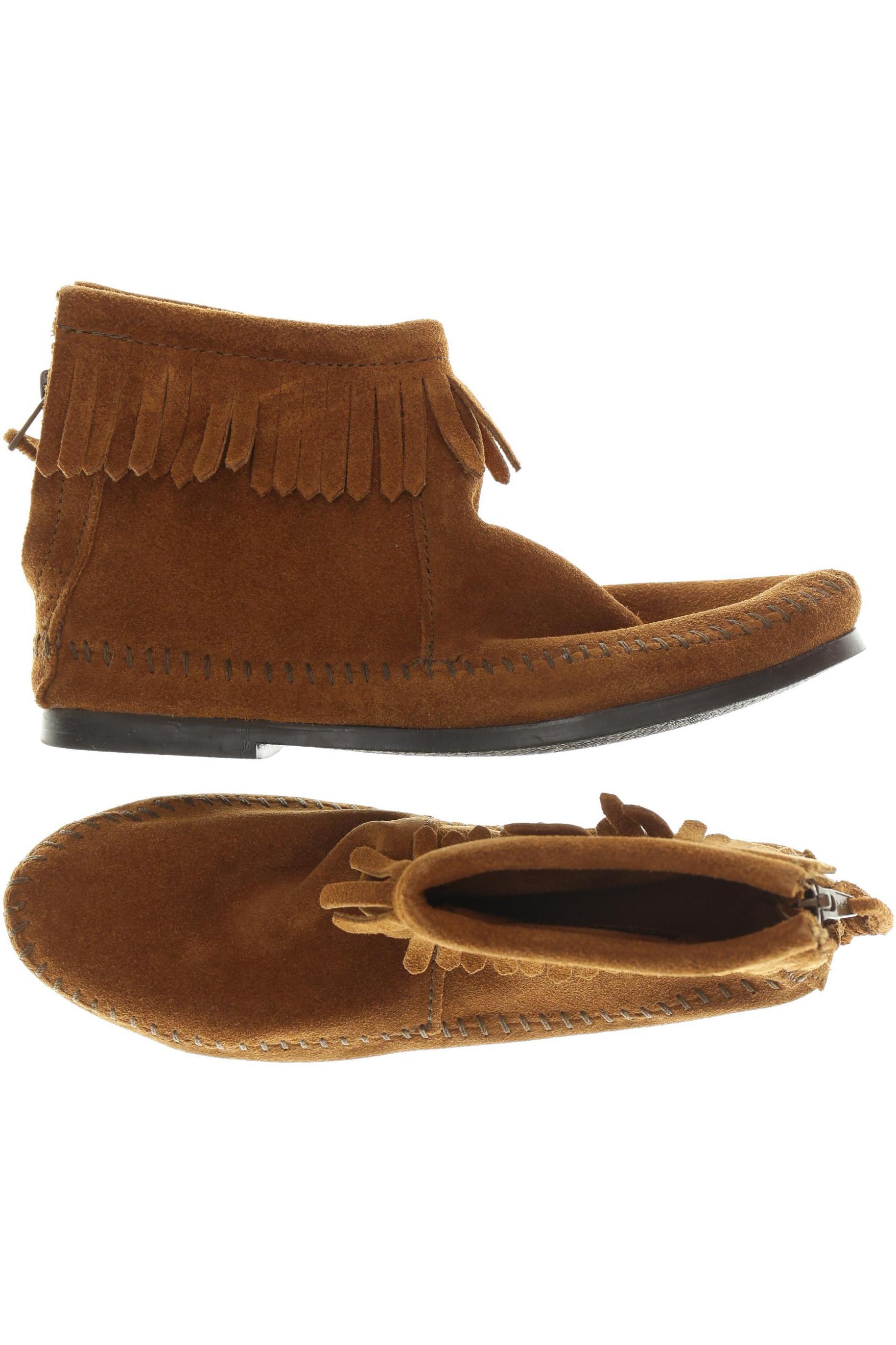 

Minnetonka Damen Stiefelette, braun, Gr. 5