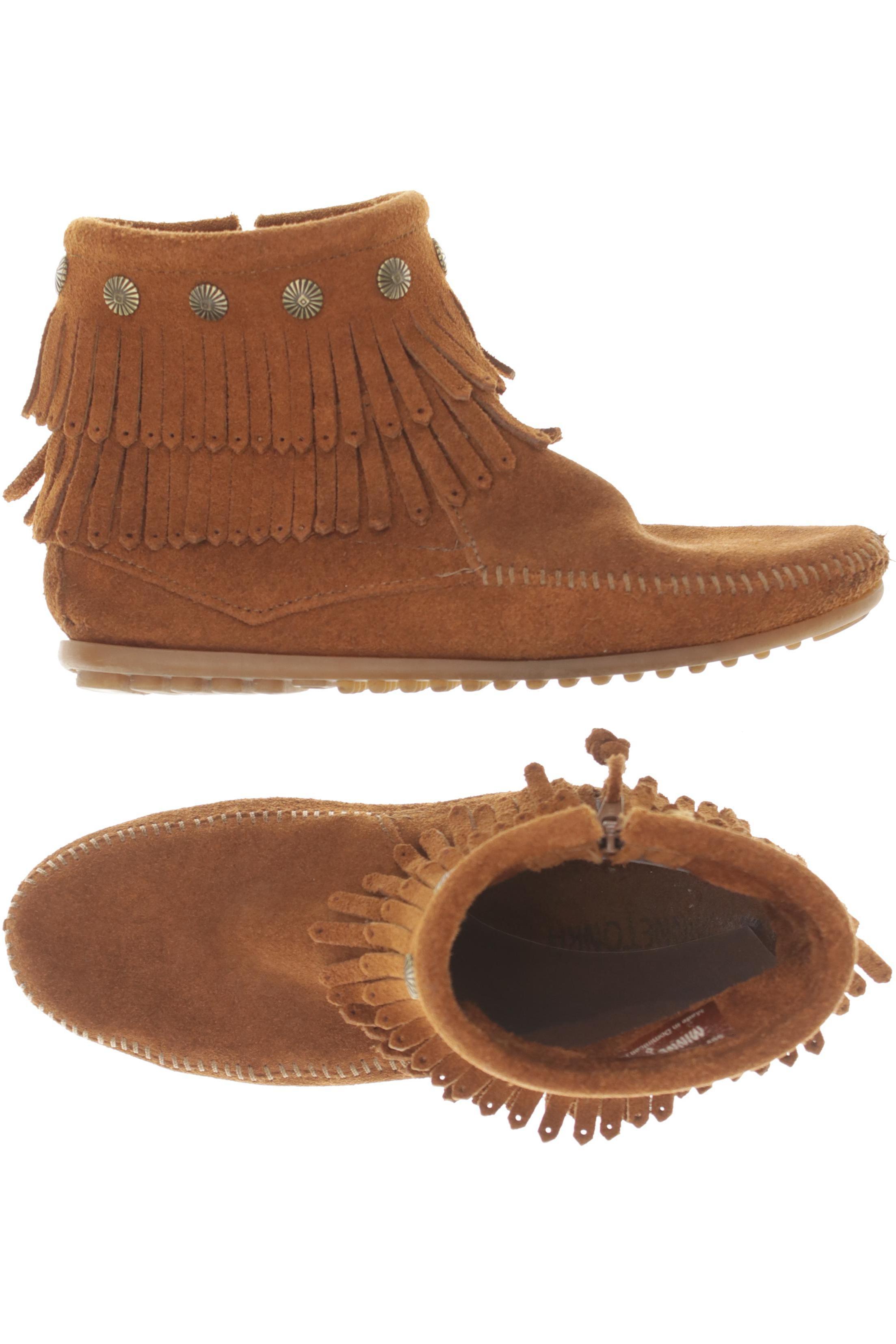 

Minnetonka Damen Stiefelette, braun, Gr. 8