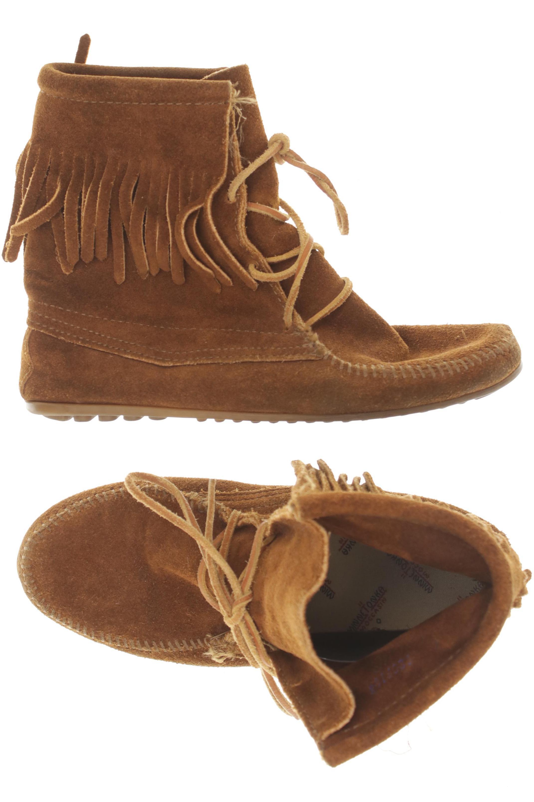 

Minnetonka Damen Stiefelette, braun, Gr. 7