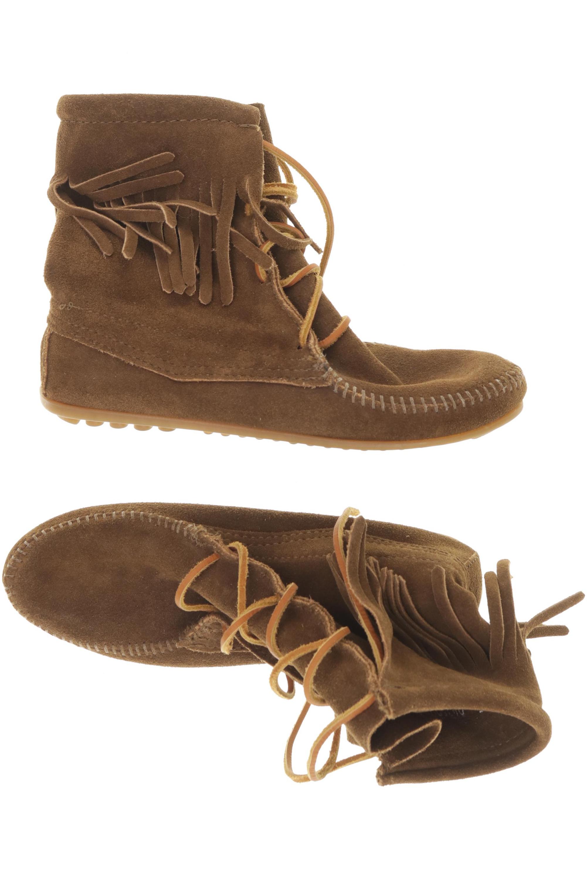 

Minnetonka Damen Stiefelette, braun, Gr. 6