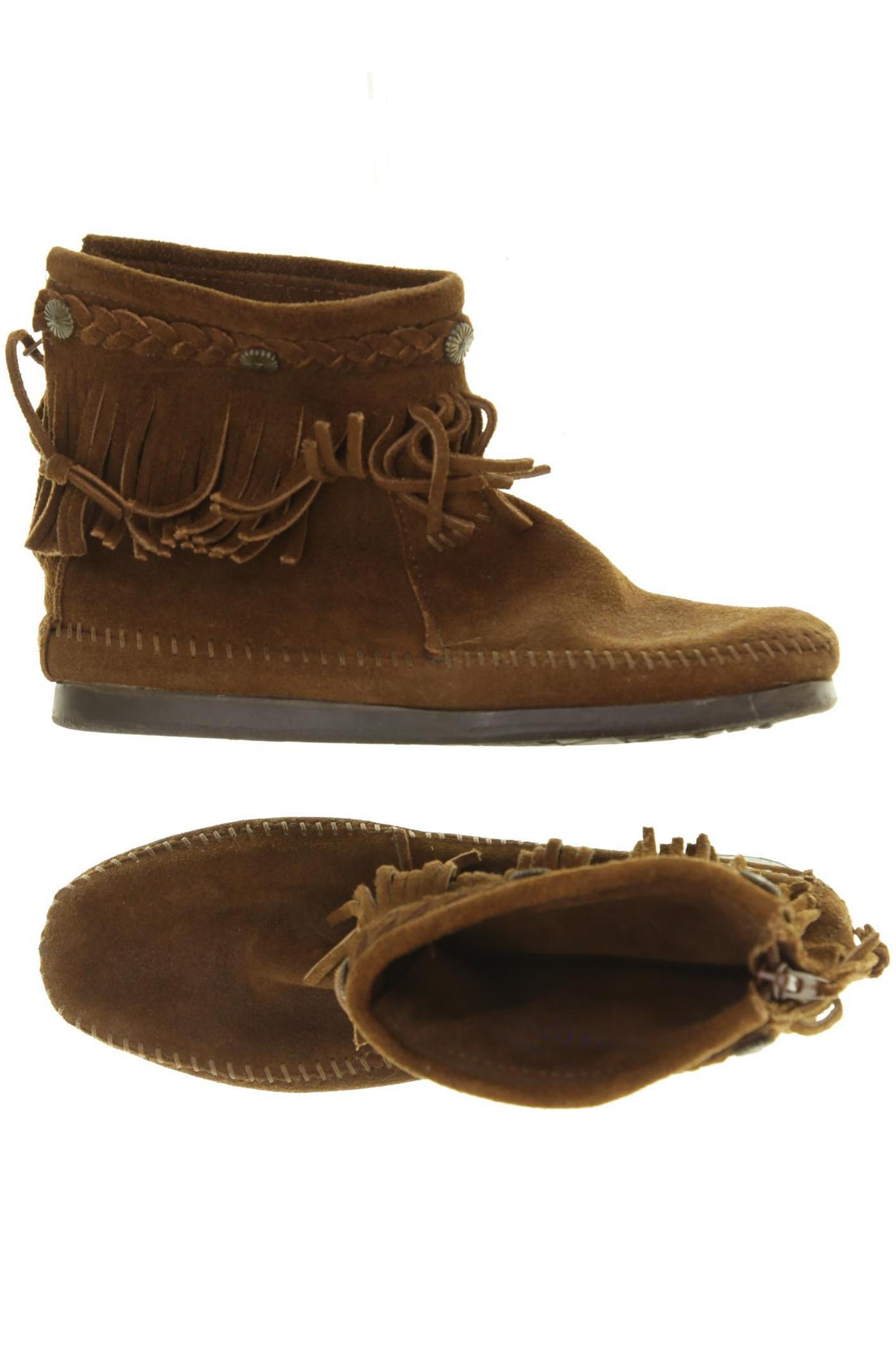 

Minnetonka Damen Stiefelette, braun, Gr. 7