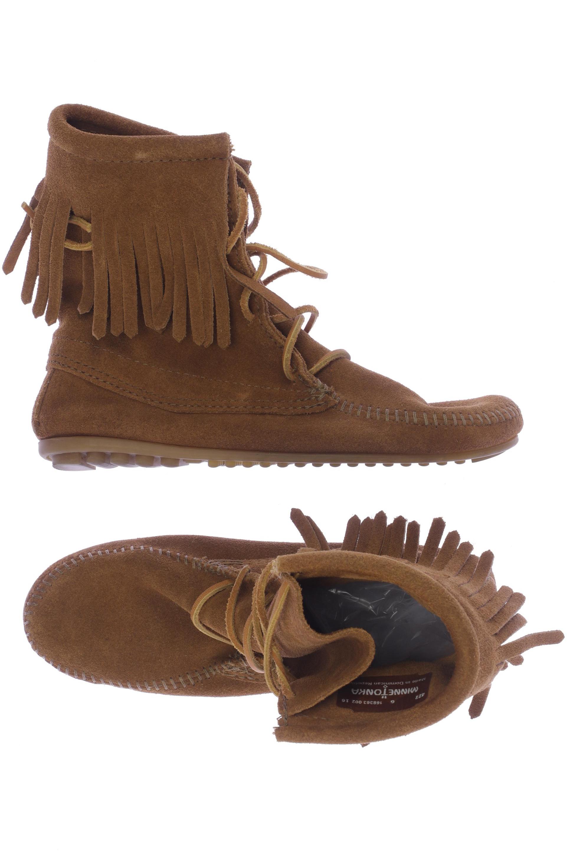 

Minnetonka Damen Stiefelette, braun, Gr. 6