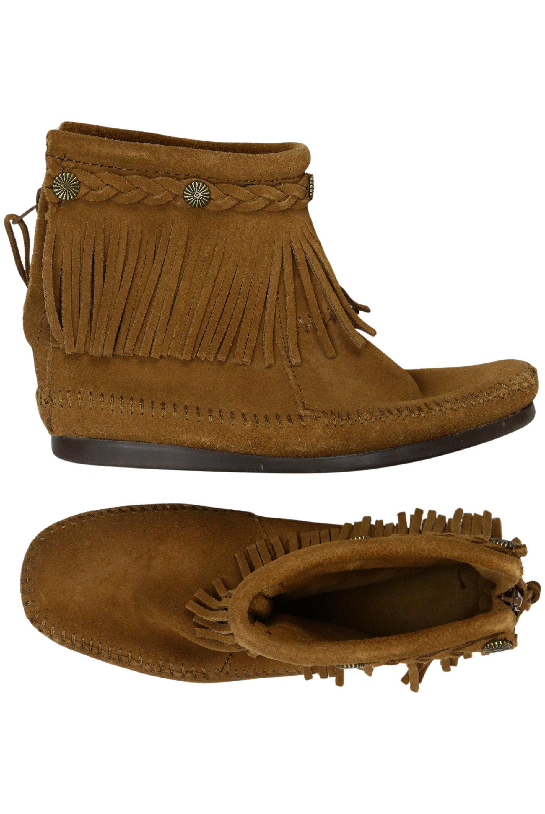 

Minnetonka Damen Stiefelette, braun, Gr. 5