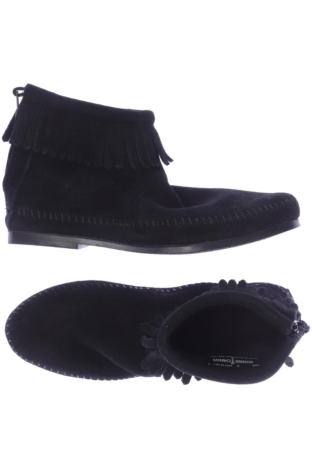 

Minnetonka Damen Stiefelette, schwarz, Gr. 6