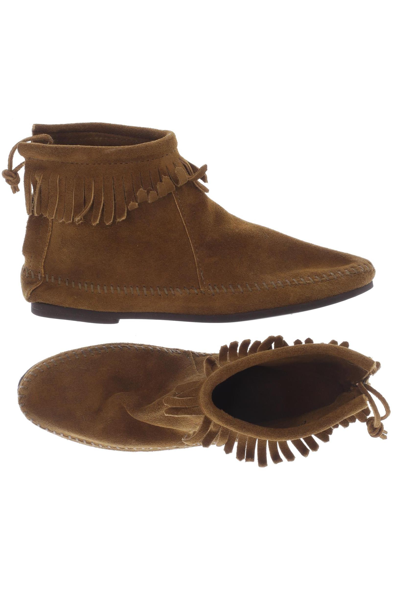 

Minnetonka Damen Stiefelette, braun, Gr. 8