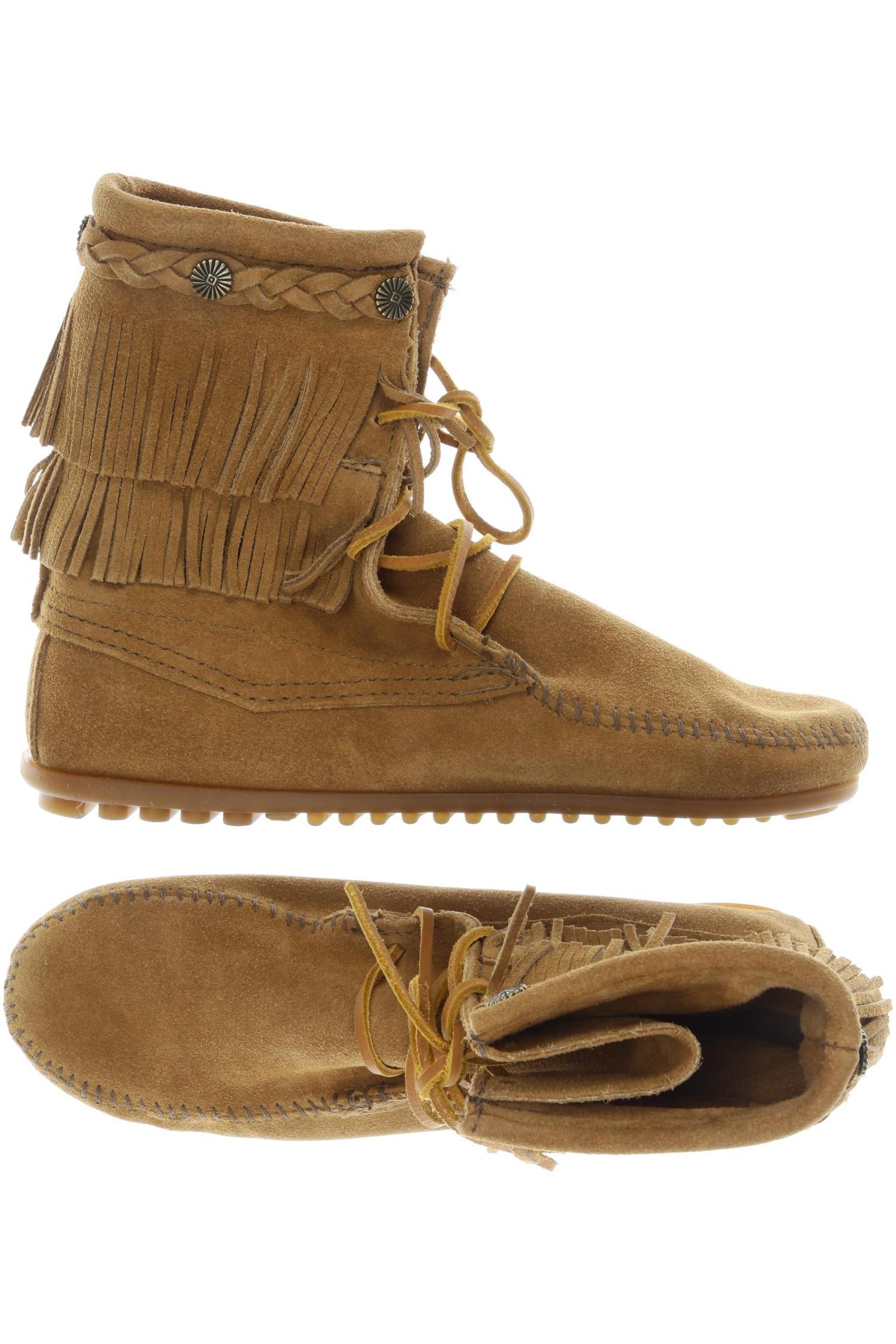 

Minnetonka Damen Stiefelette, braun, Gr. 8