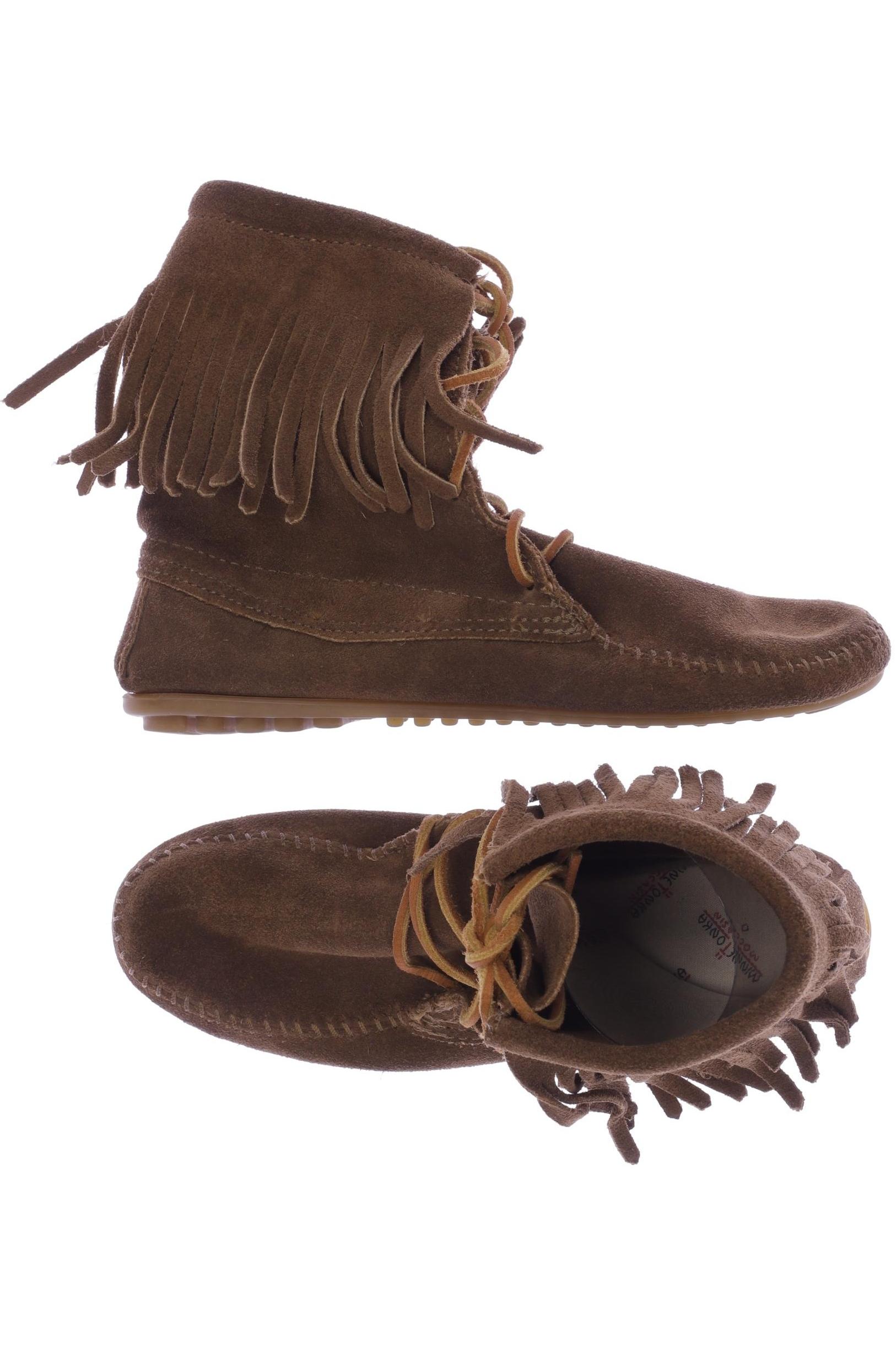 

Minnetonka Damen Stiefelette, braun, Gr. 7