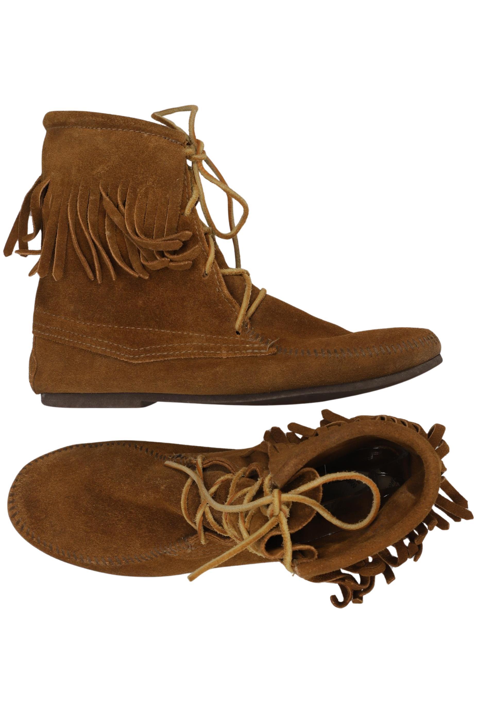 

Minnetonka Damen Stiefelette, braun, Gr. 39.5