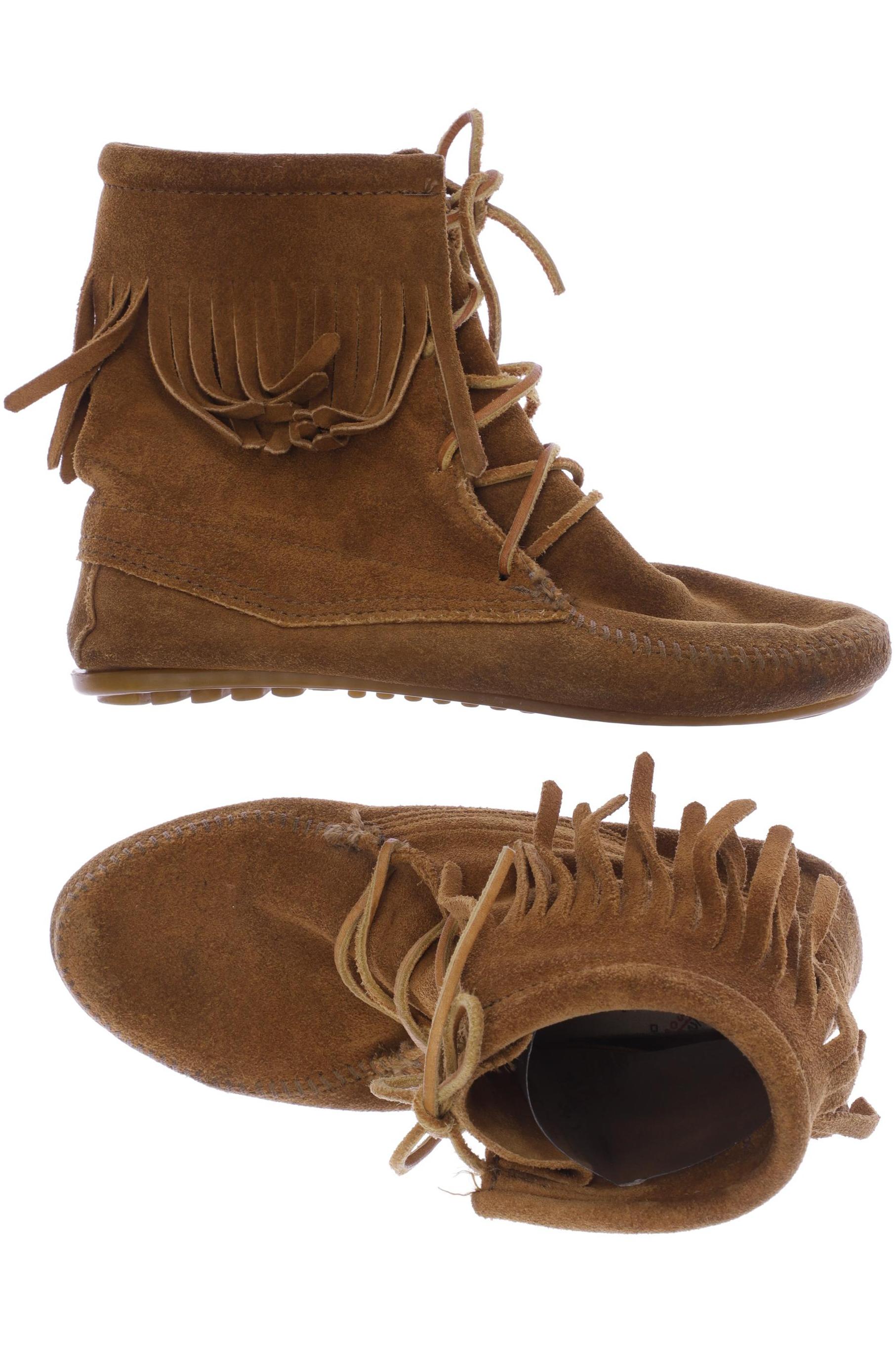 

Minnetonka Damen Stiefelette, braun, Gr. 6