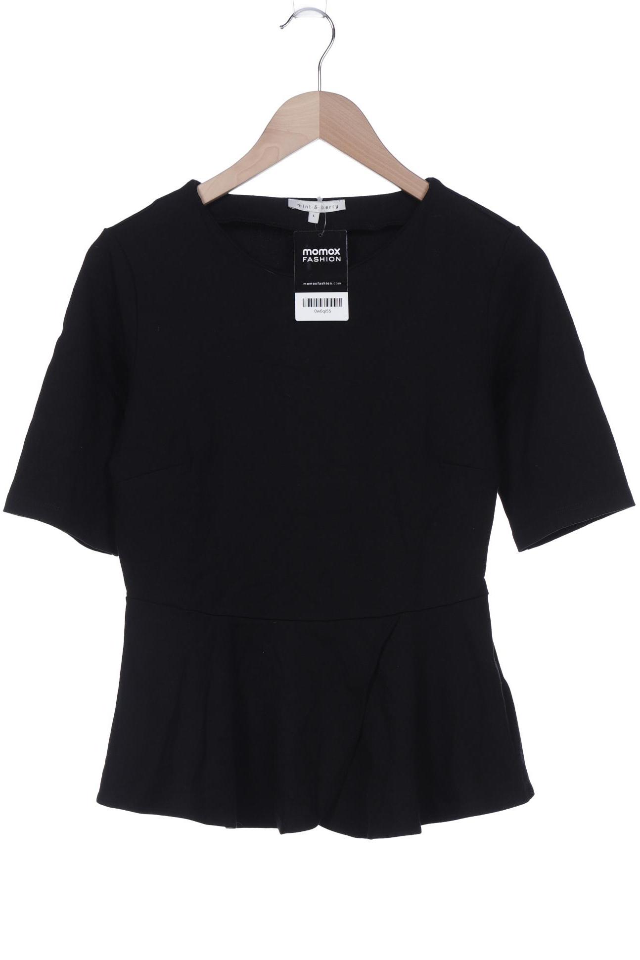 

mint&berry Damen T-Shirt, schwarz, Gr. 42