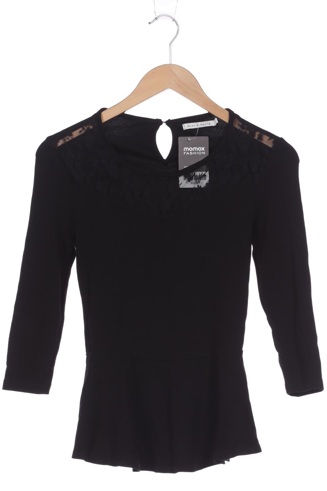 

mint & berry Damen Langarmshirt, schwarz