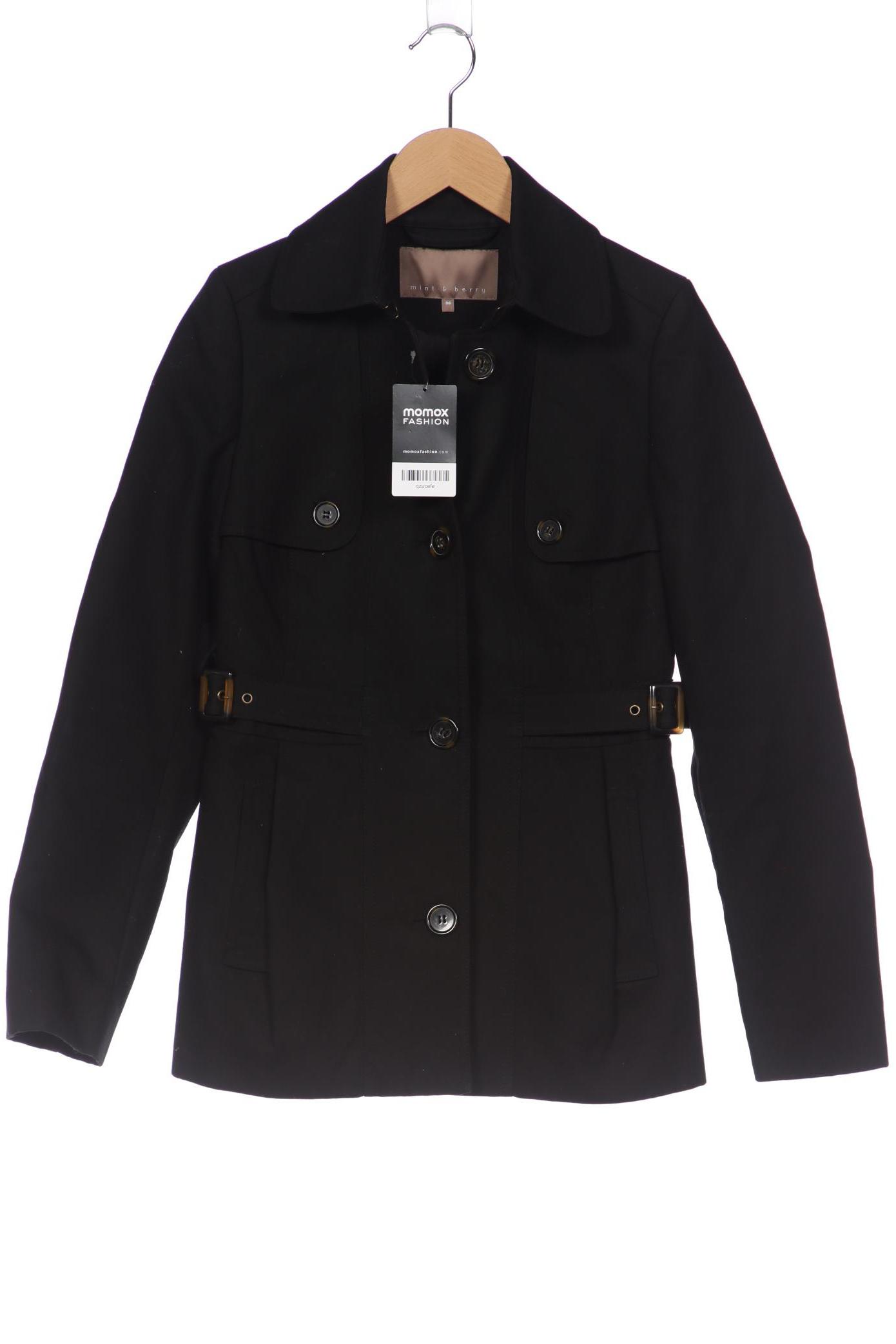 

mint&berry Damen Mantel, schwarz, Gr. 36