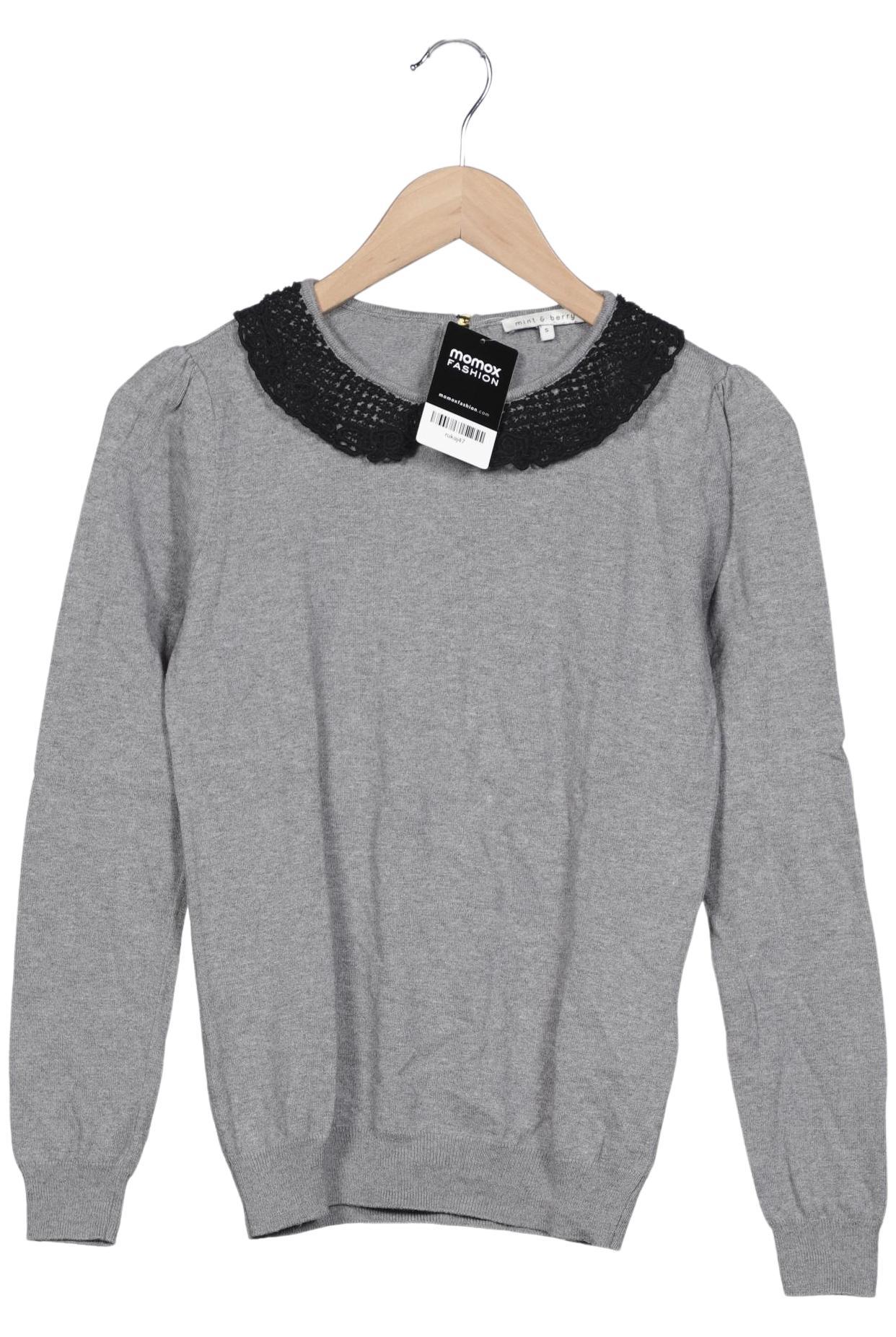 

mint&berry Damen Langarmshirt, grau, Gr. 36