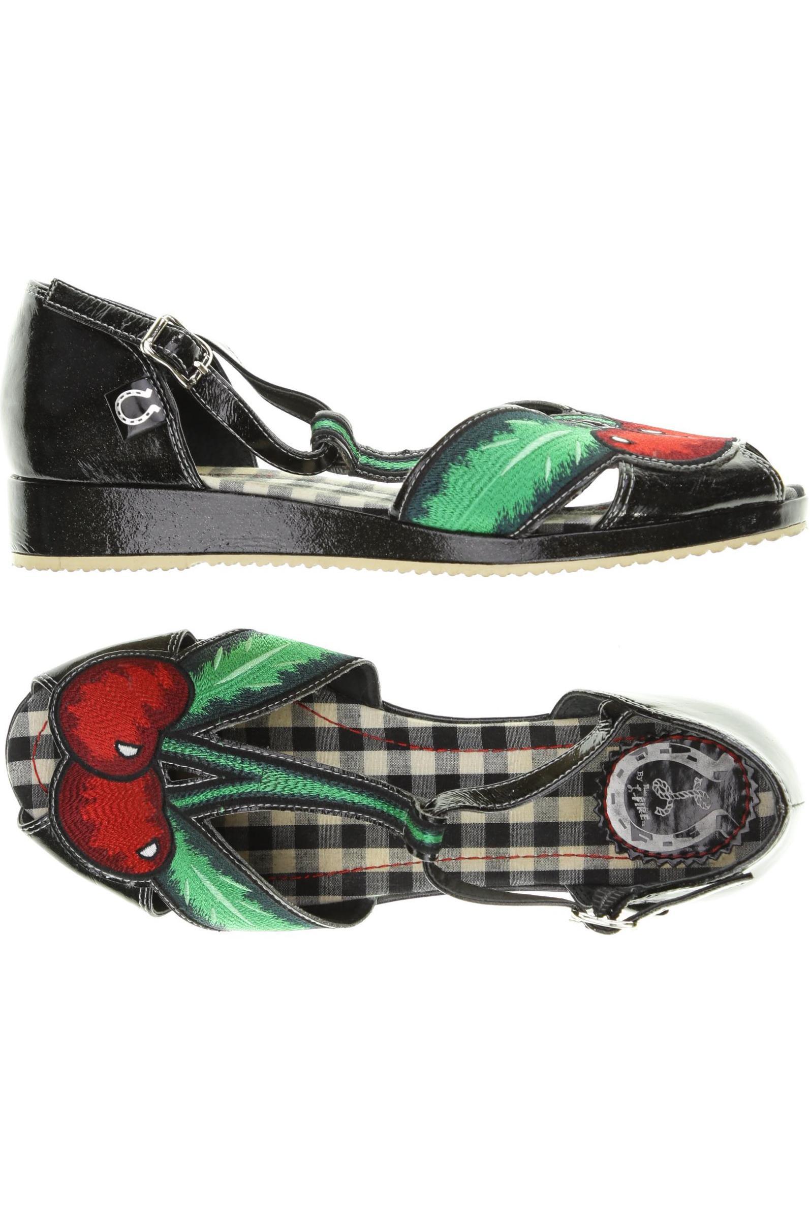 

Miss L Fire Damen Sandale, schwarz, Gr. 37.5