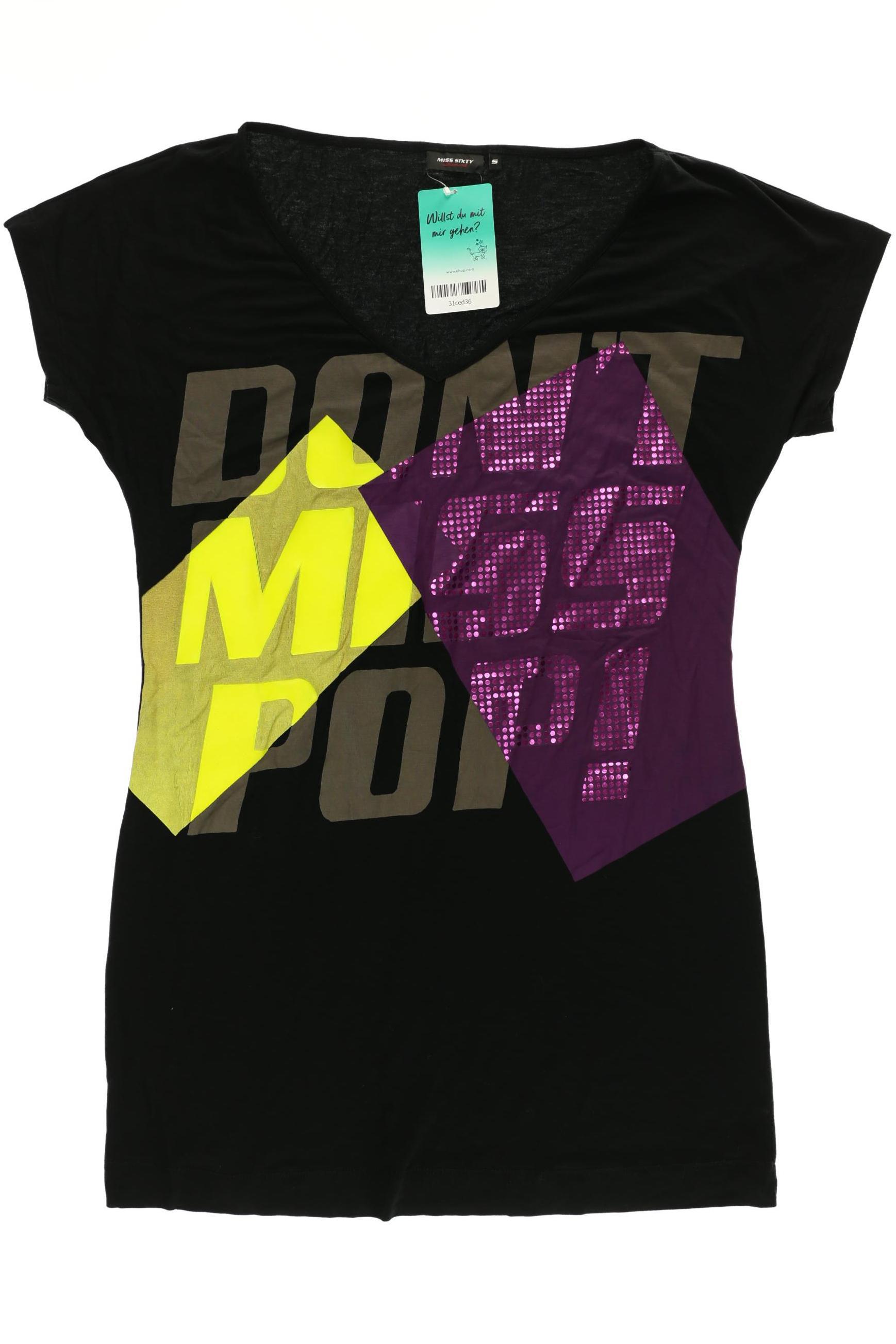 

Miss Sixty Damen T-Shirt, schwarz, Gr.