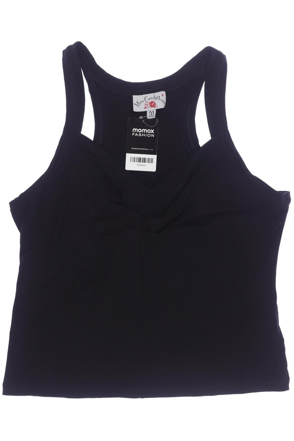 

Miss Candyfloss Damen Top, schwarz, Gr. 48