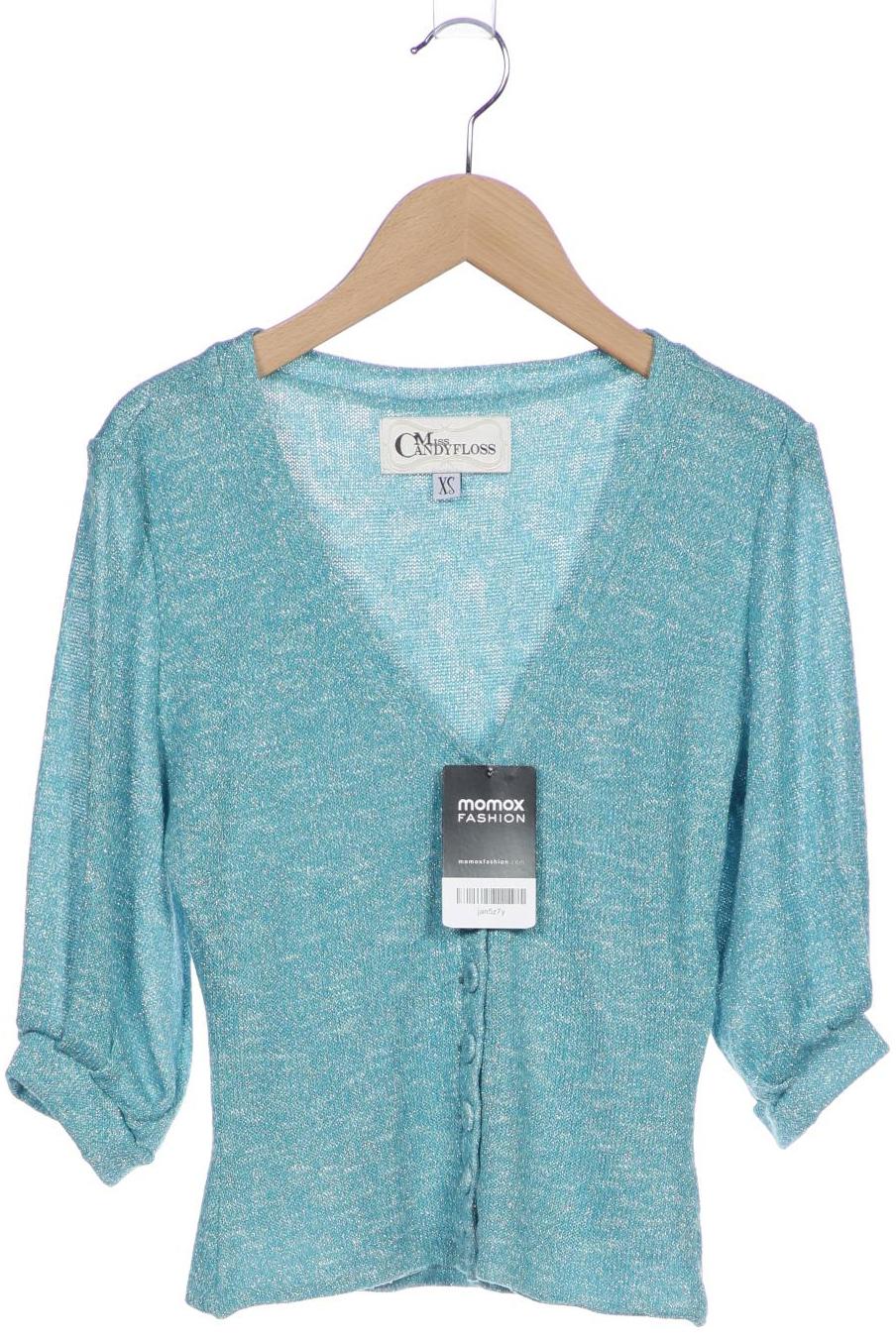

Miss Candyfloss Damen Strickjacke, türkis, Gr. 34