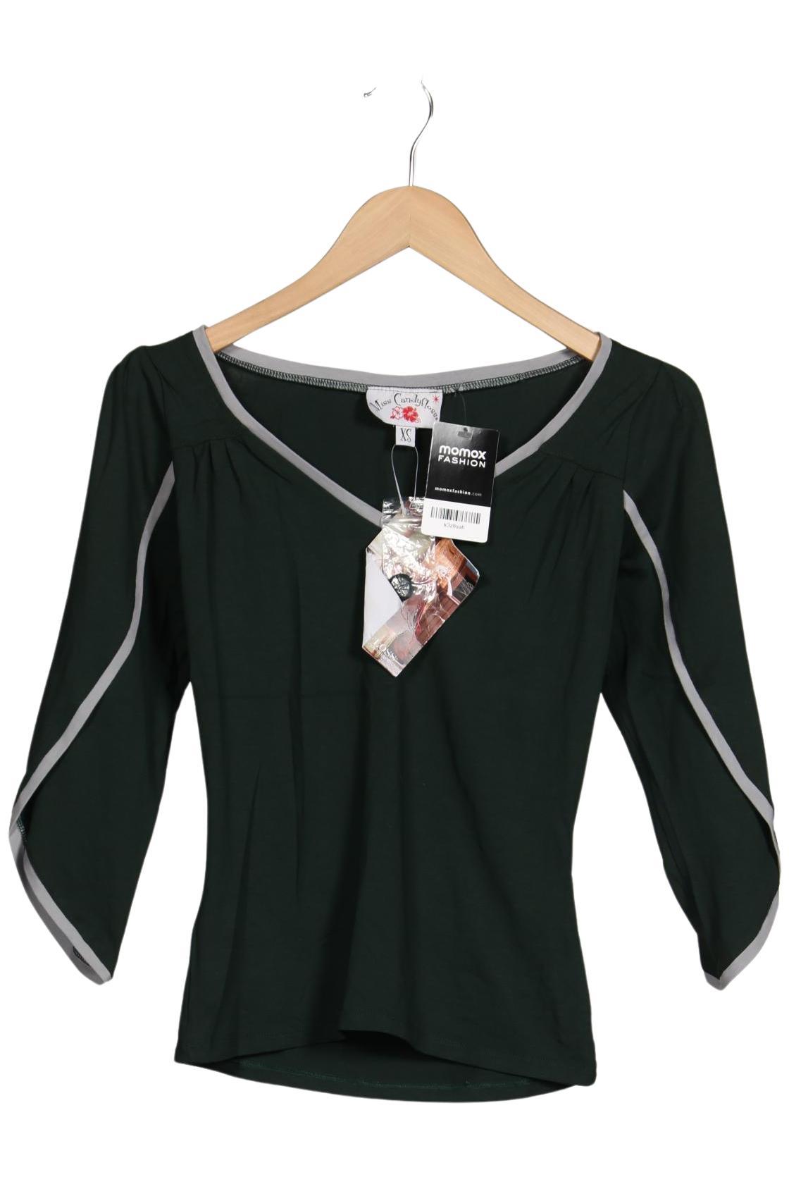 Thumbnail - Miss Candyfloss Damen Langarmshirt, grün, Gr. 34