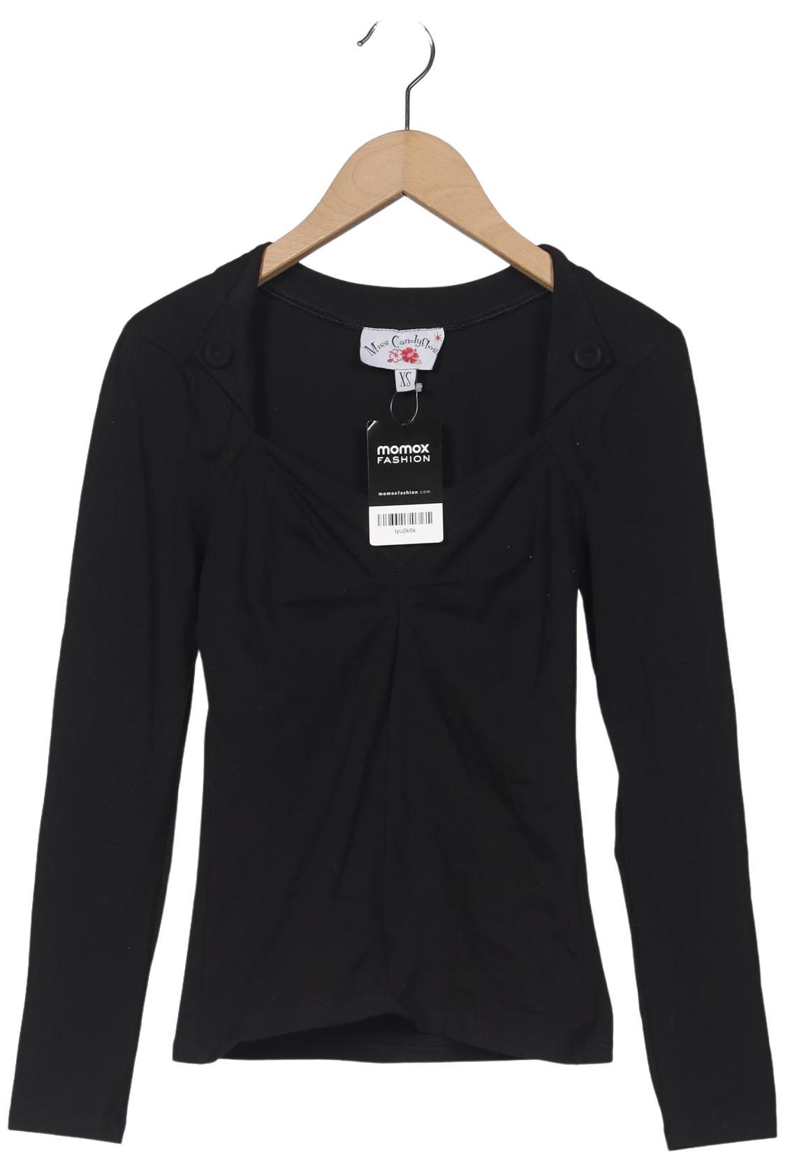 

Miss Candyfloss Damen Langarmshirt, schwarz, Gr. 34
