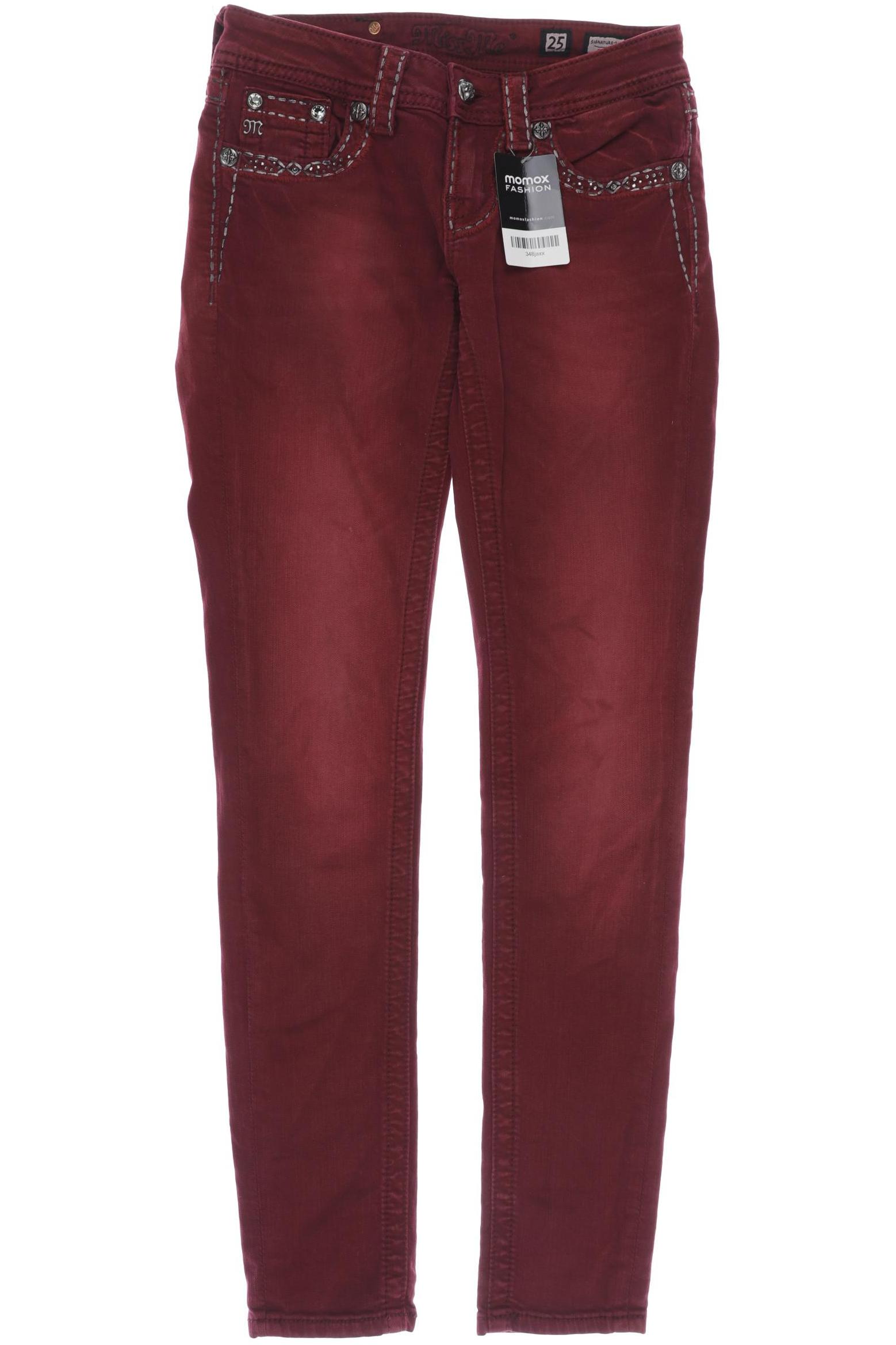 

Miss Me Damen Jeans, bordeaux, Gr. 25