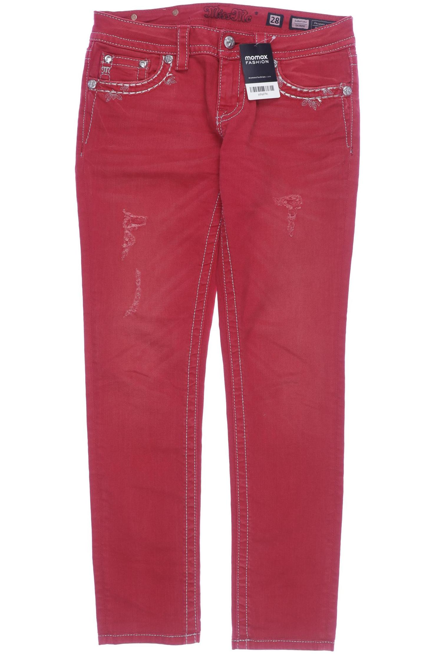 

Miss Me Damen Jeans, rot, Gr. 28