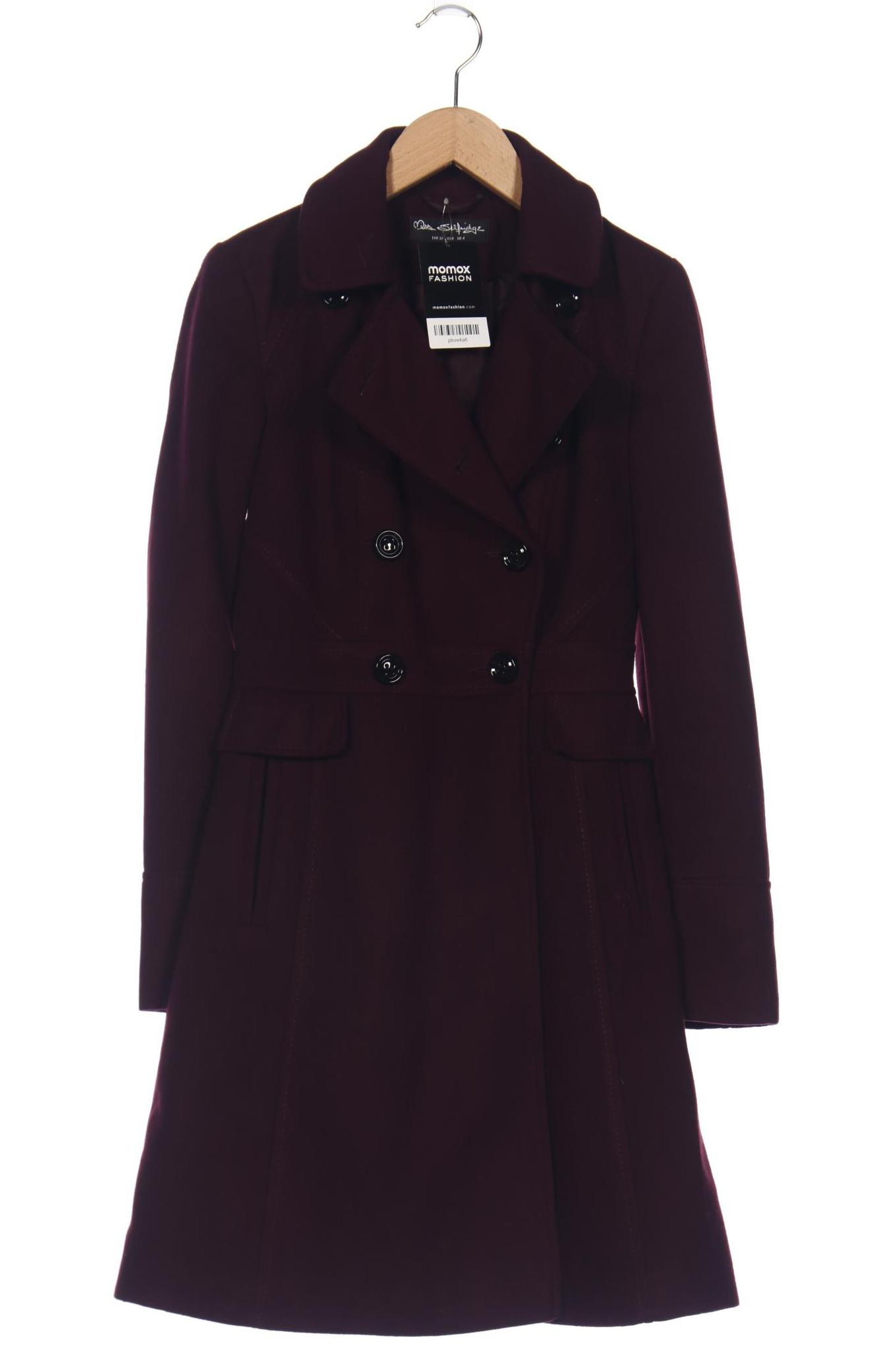 

Miss Selfridge Damen Mantel, bordeaux, Gr. 32