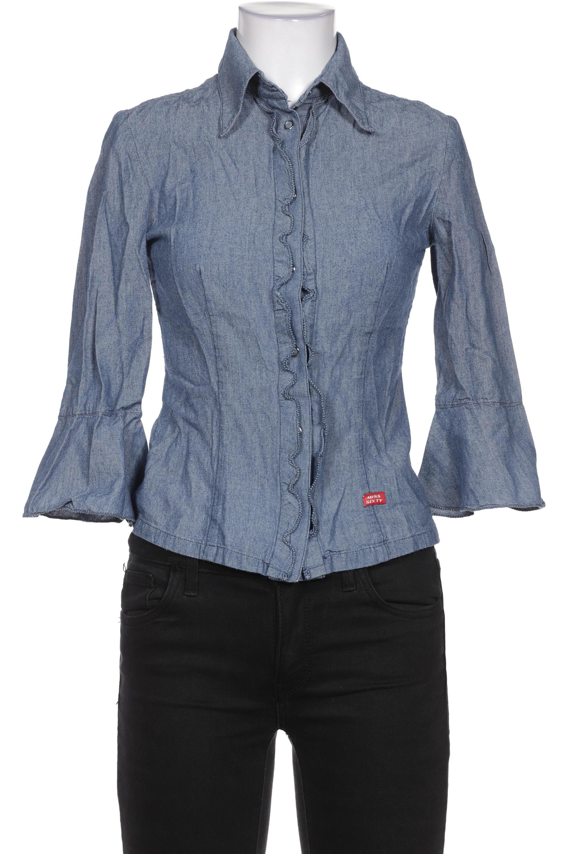 

Miss Sixty Damen Bluse, blau, Gr. 34