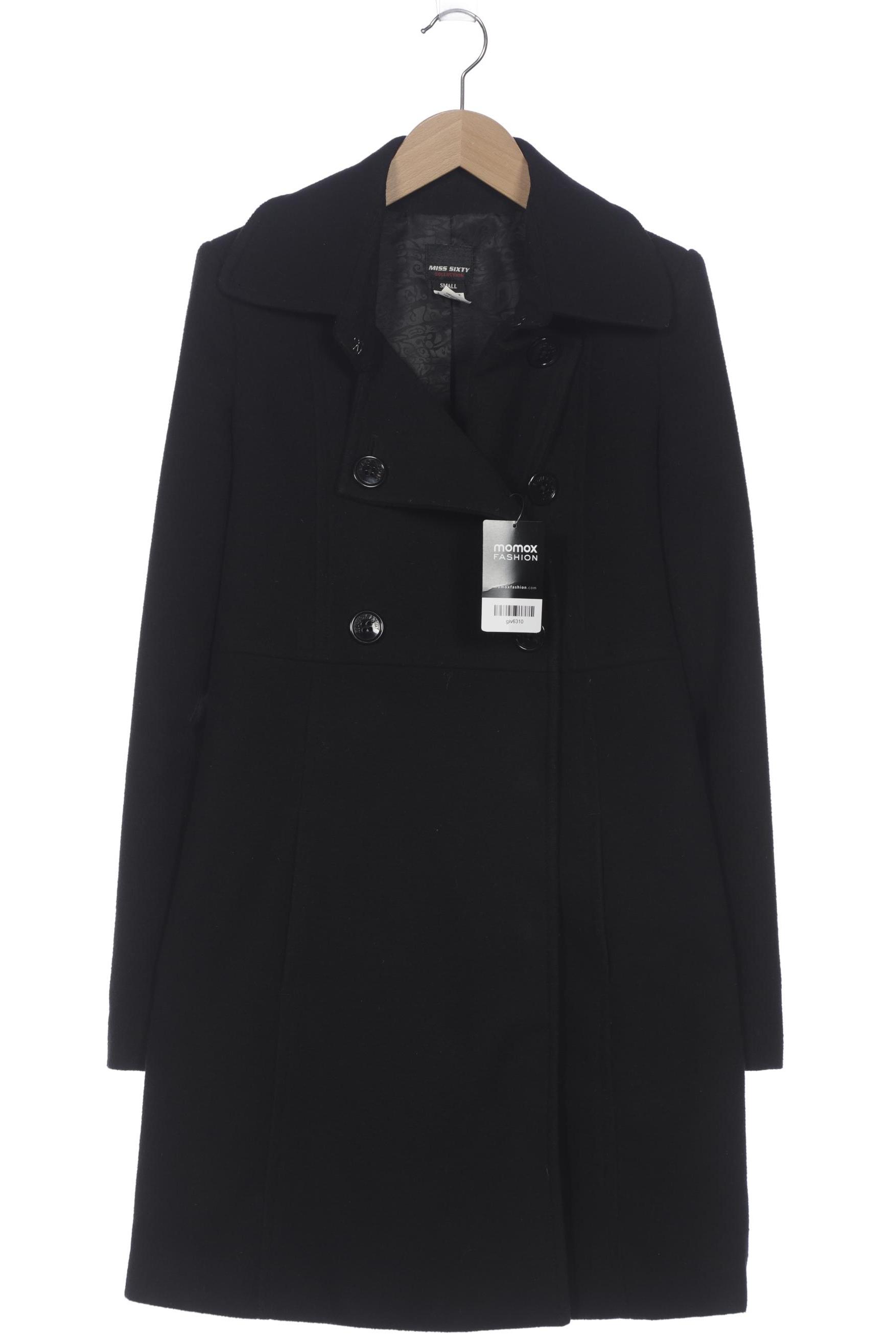 

Miss Sixty Damen Mantel, schwarz, Gr. 36