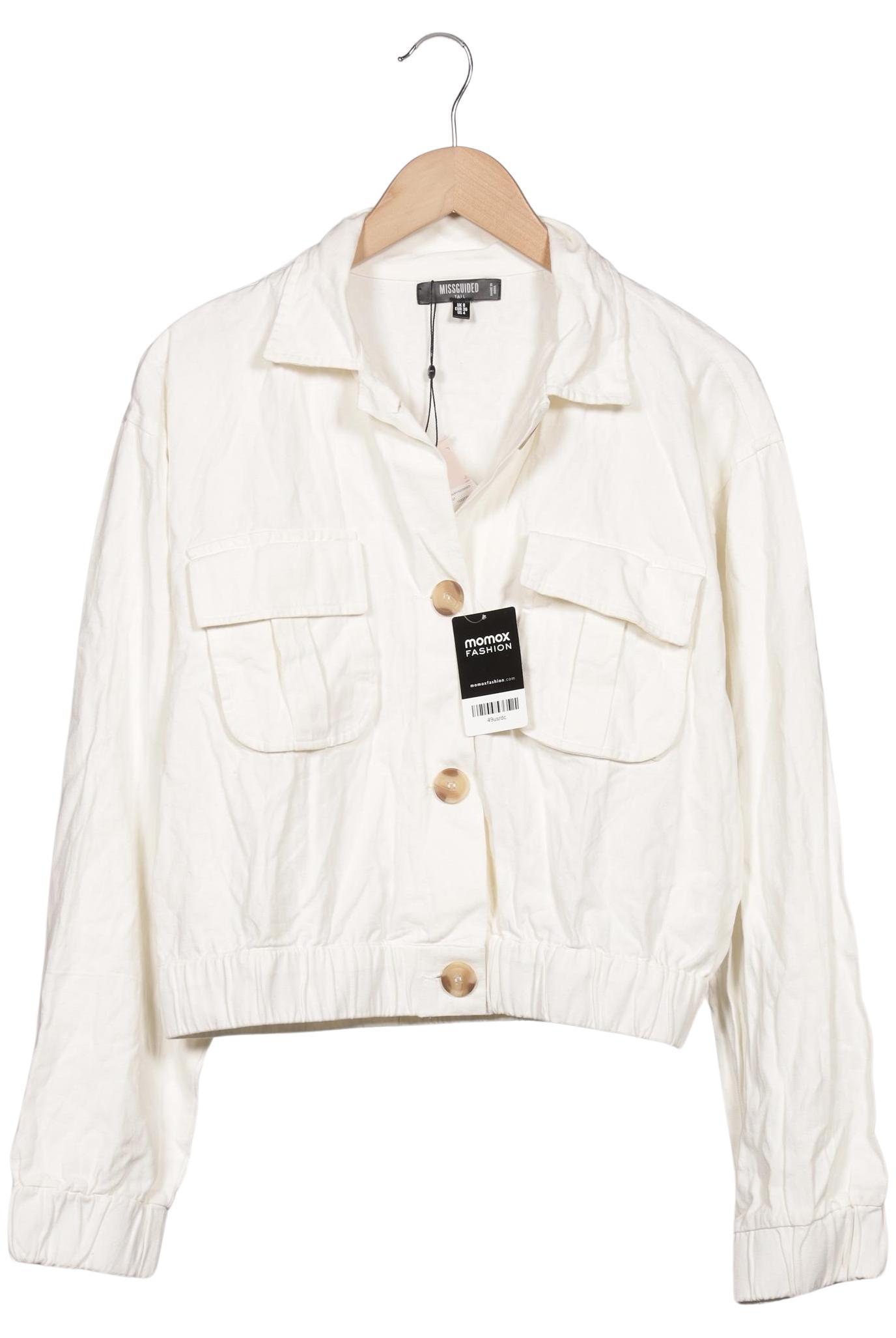 

Missguided Damen Jacke, weiß, Gr. 36
