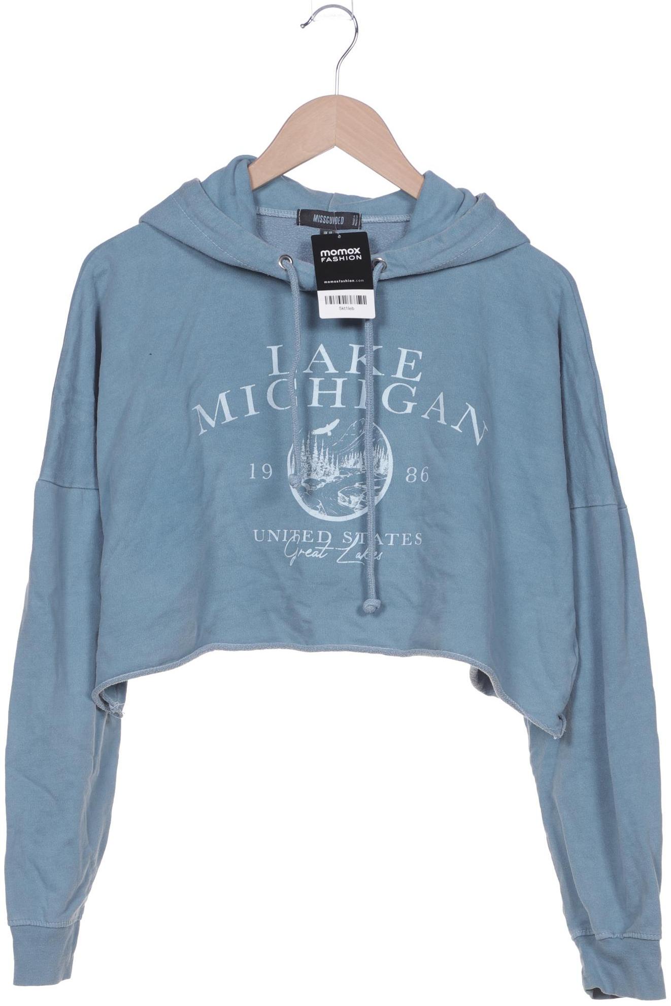 

Missguided Damen Kapuzenpullover, hellblau, Gr. 38